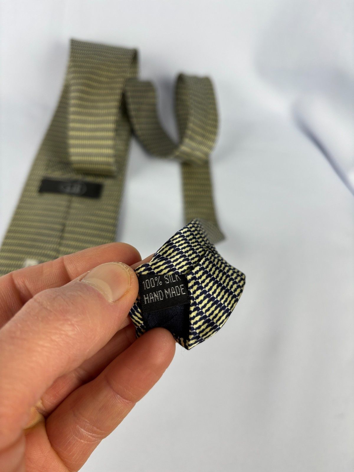 Alfred Dunhill Vintage Alfred Dunhill 100% Silk Tie Hand Made Size ONE SIZE - 9 Thumbnail
