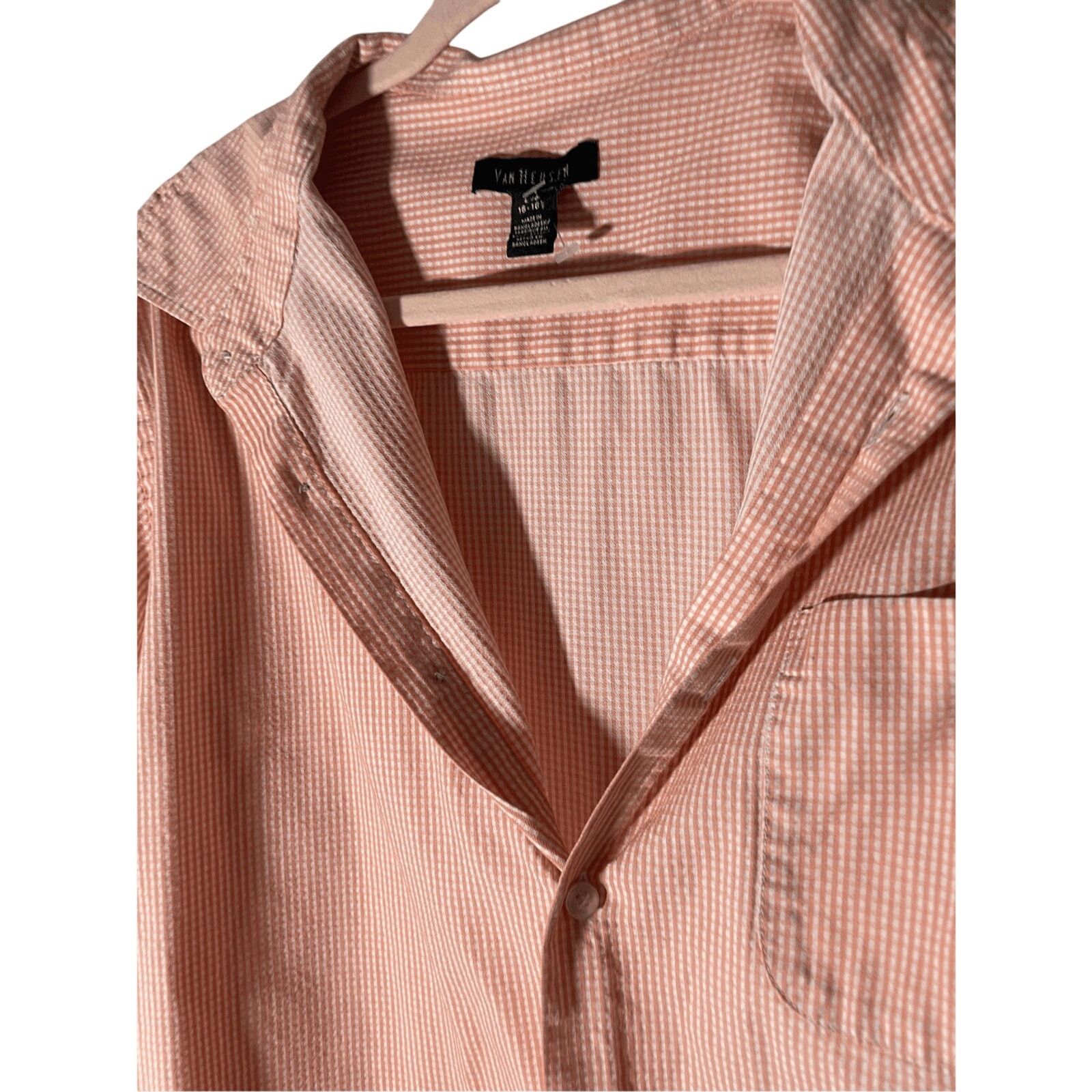 Van Heusen Van Heusen Men's Checkered Large Button Down Dress Shirt Size US L / EU 52-54 / 3 - 4 Thumbnail