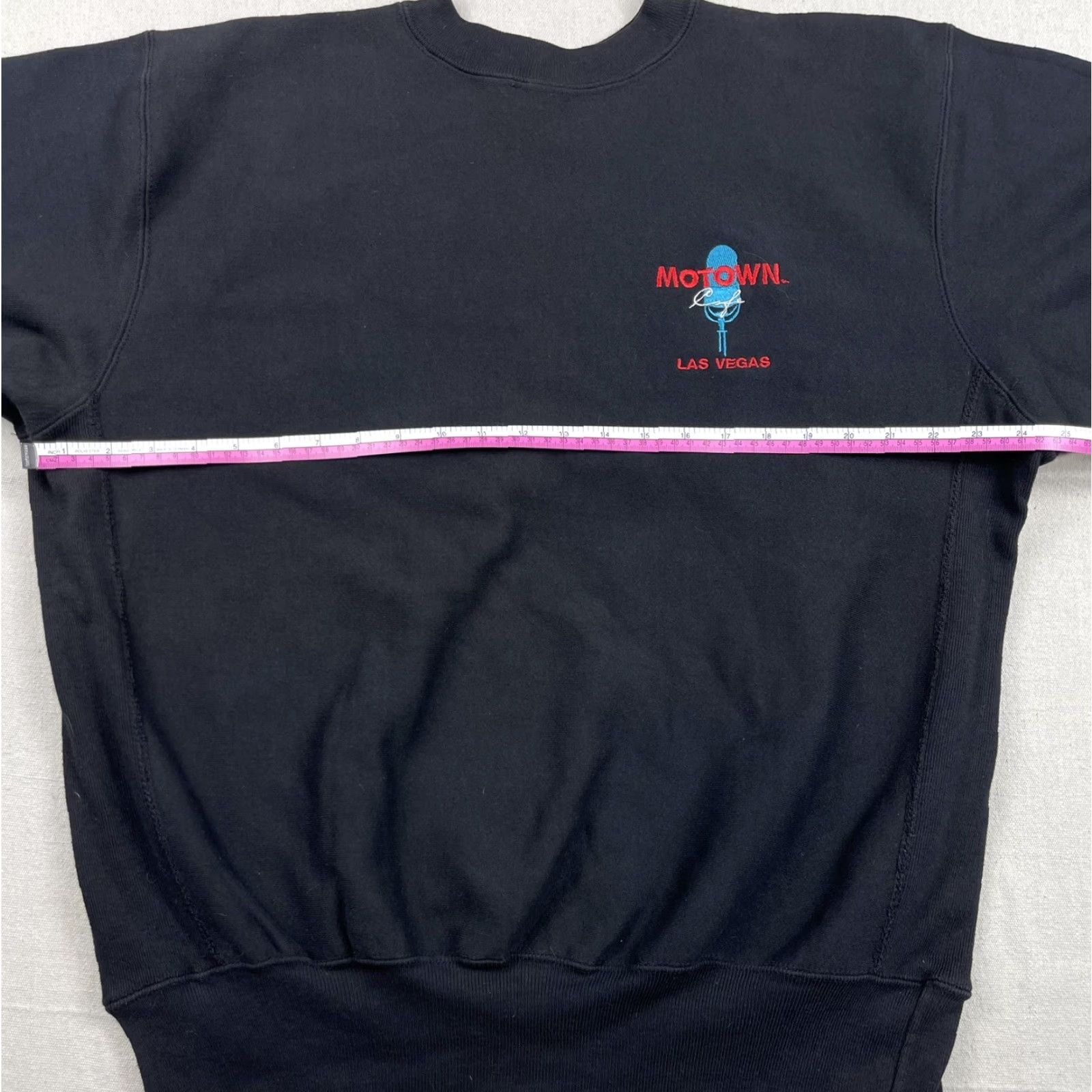 Vintage VINTAGE Motown Crewneck Sweatshirt - Sweatshirt Shirt - Mens Large - Black Cotton Blend - 1990s Detroit Music - Las Vegas USA - B10 Size US L / EU 52-54 / 3 - 5 Thumbnail