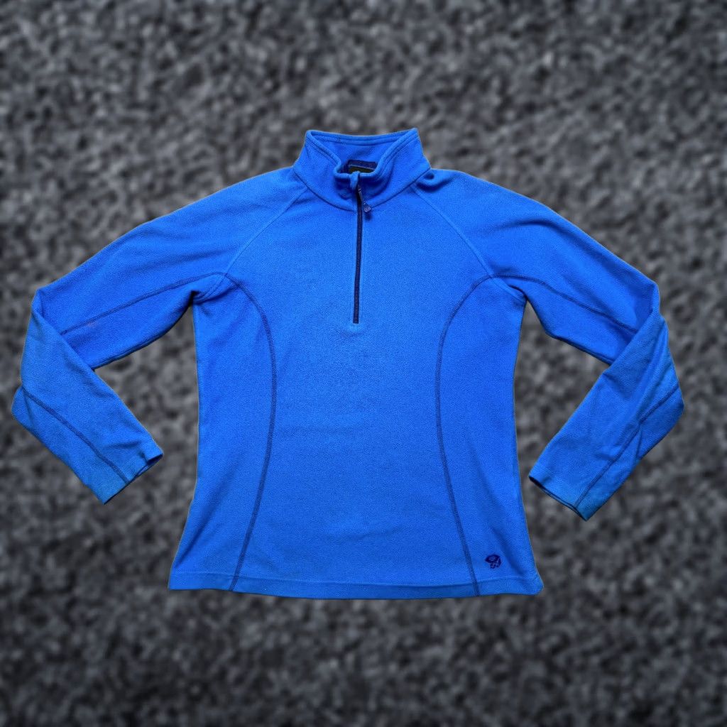 Mountain Hardwear Mountain Hardwear Women L Fleece 1/3 Zip Pullover Blue Hiking Outdoor Sweatshirt Size L / US 10 / IT 46 - 1 Thumbnail