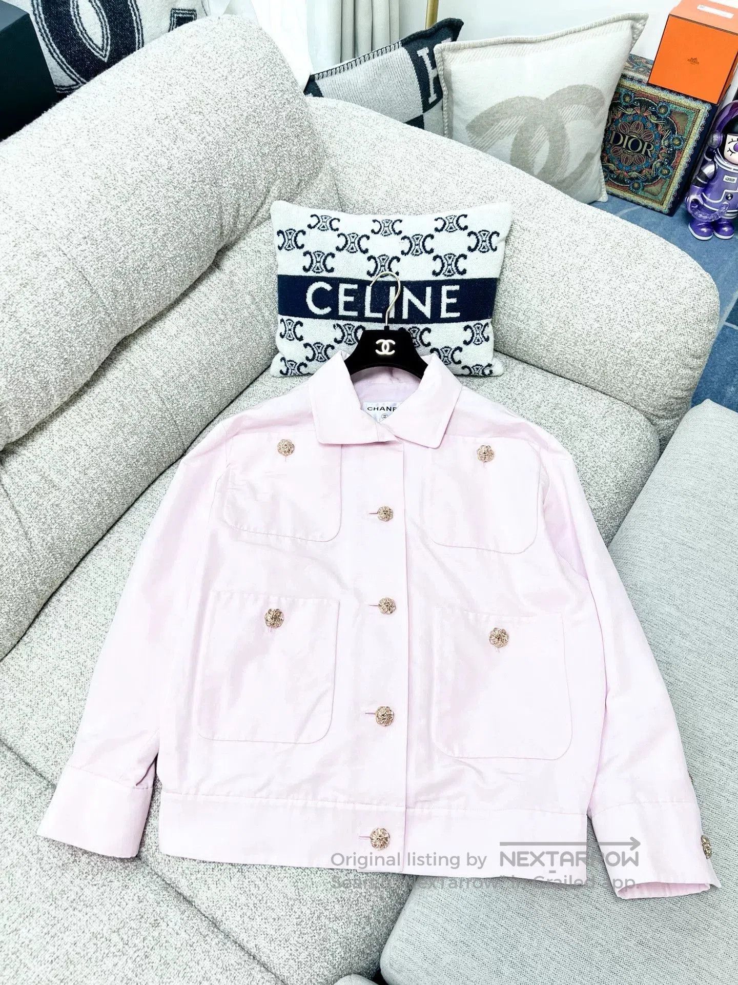 Chanel Chanel 20A Pink Long Sleeve Jacket. Size US S / EU 44-46 / 1 - 2 Thumbnail