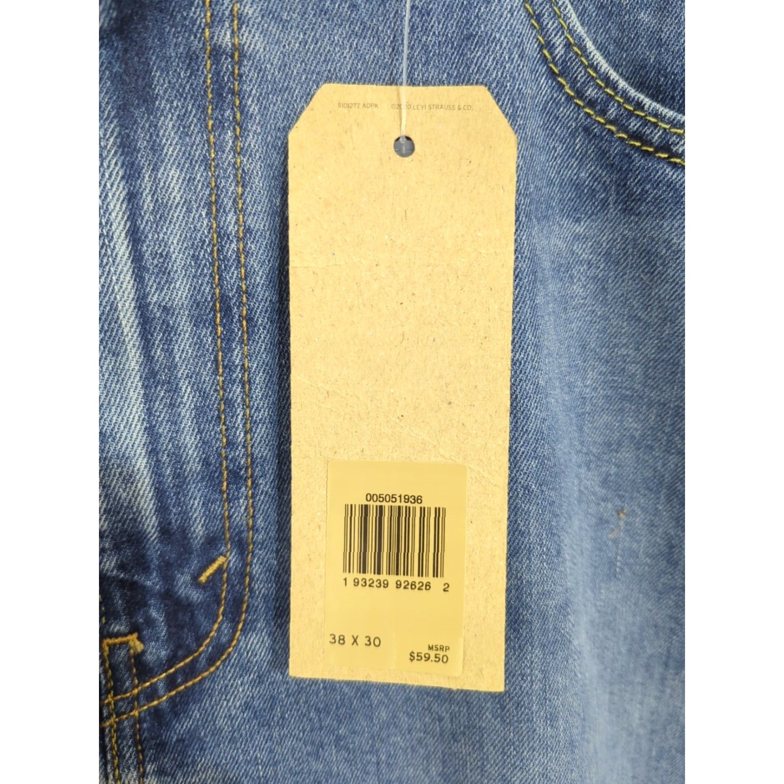 Levi's Levis 505 Flex Stretch Regular Fit Jeans Straight Leg Medium Wash 38x30 New NWT Size US 38 / EU 54 - 6 Thumbnail