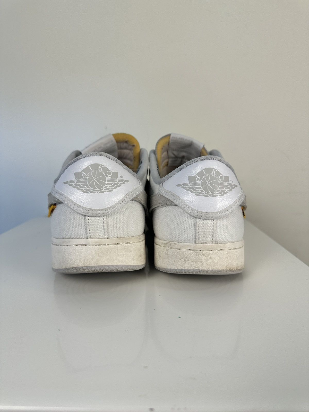 Jordan Brand × Nike Air Jordan 1 AJKO x Union White Canvas Men Sneaker Size 13 Size US 13 / EU 46 - 5 Thumbnail