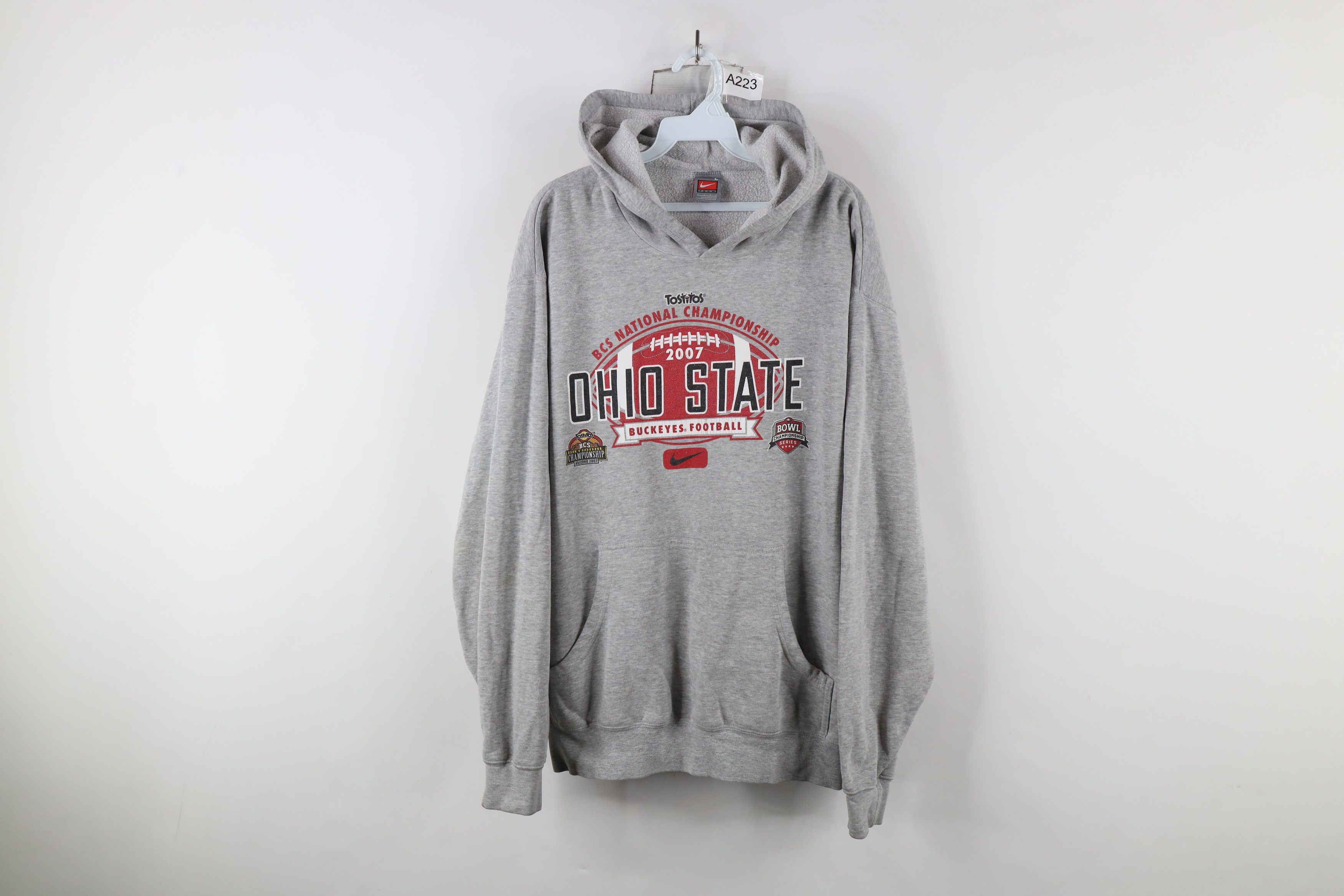 Nike × Vintage Vintage Nike Championship State University Football Hoodie Size US L / EU 52-54 / 3 - 1 Thumbnail