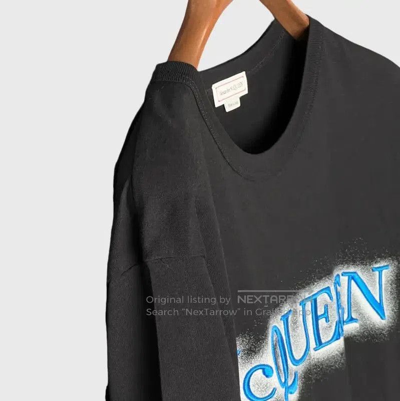 Alexander McQueen Alexander McQueen Men's Black Logo T-Shirt . Size US XS / EU 42 / 0 - 6 Thumbnail