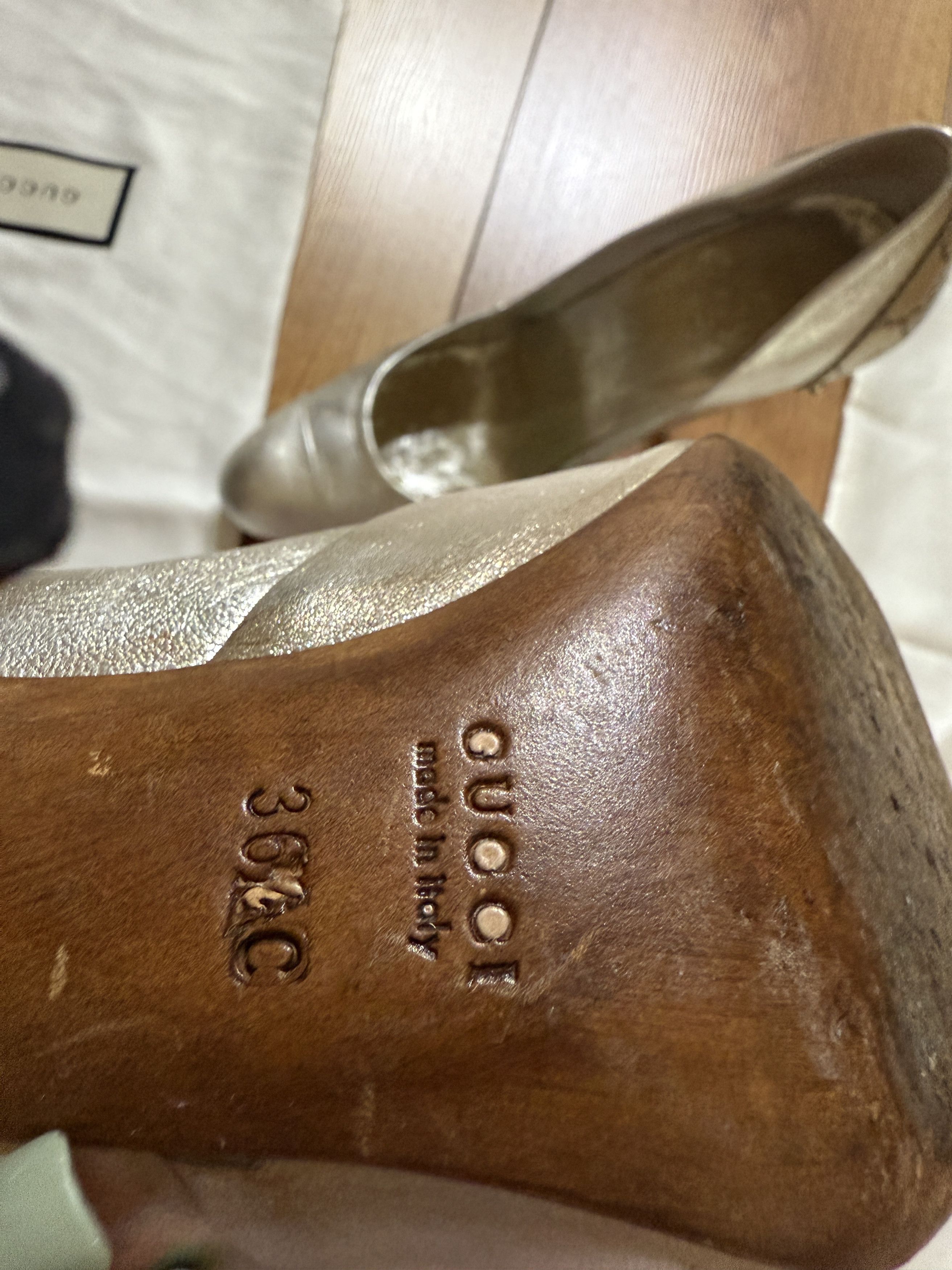 Gucci Gucci silver GG heels Size US 7 / IT 37 - 8 Thumbnail