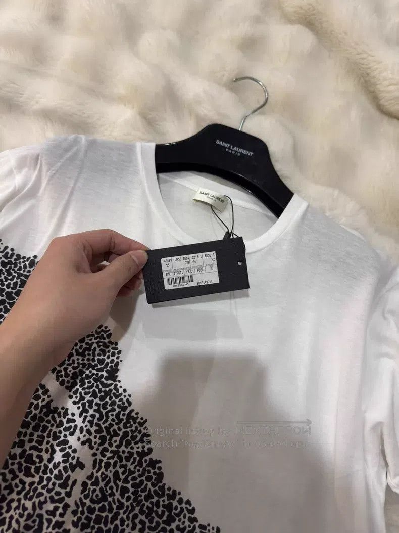 Saint Laurent Paris Saint Laurent Paris First Year White Leopard Print Short S Size US L / EU 52-54 / 3 - 3 Thumbnail