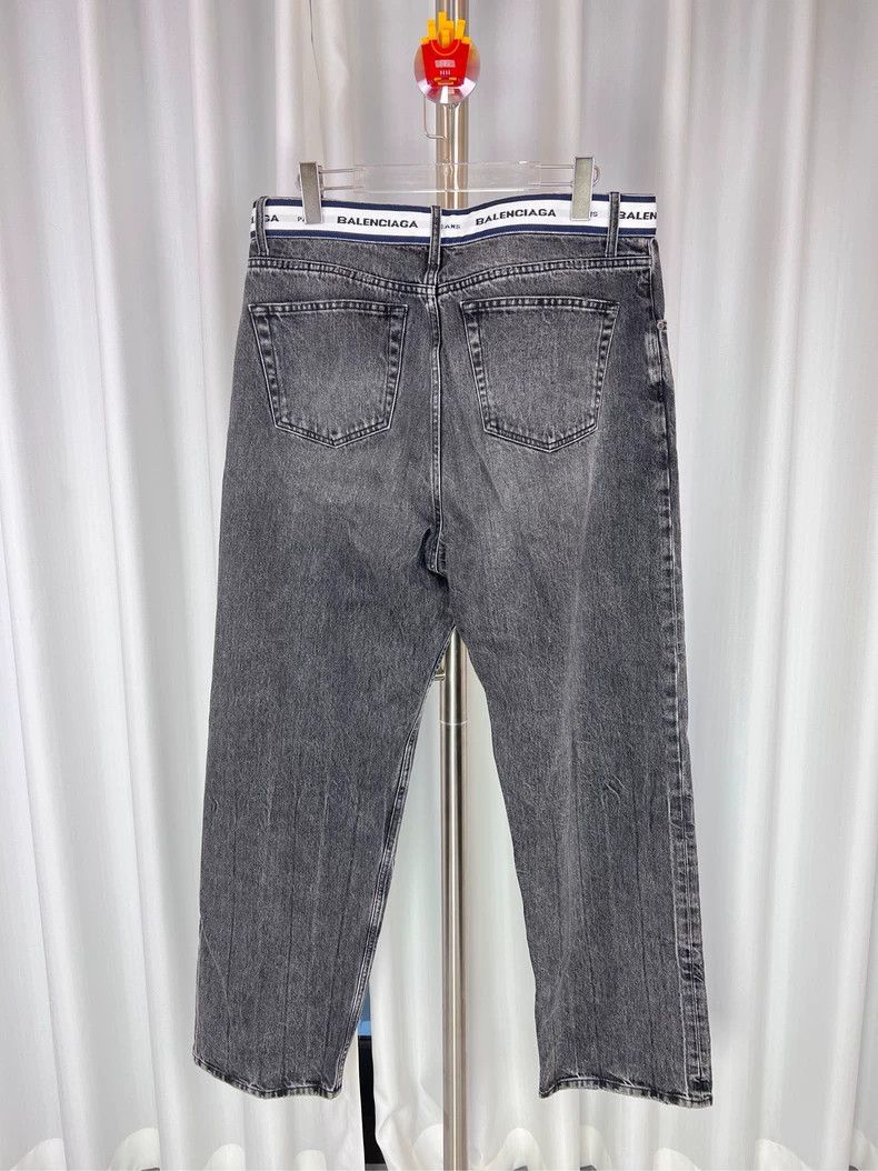 Balenciaga Balenciaga size M Logo Washed Belt Jeans Size US 26 / EU 42 - 2 Thumbnail