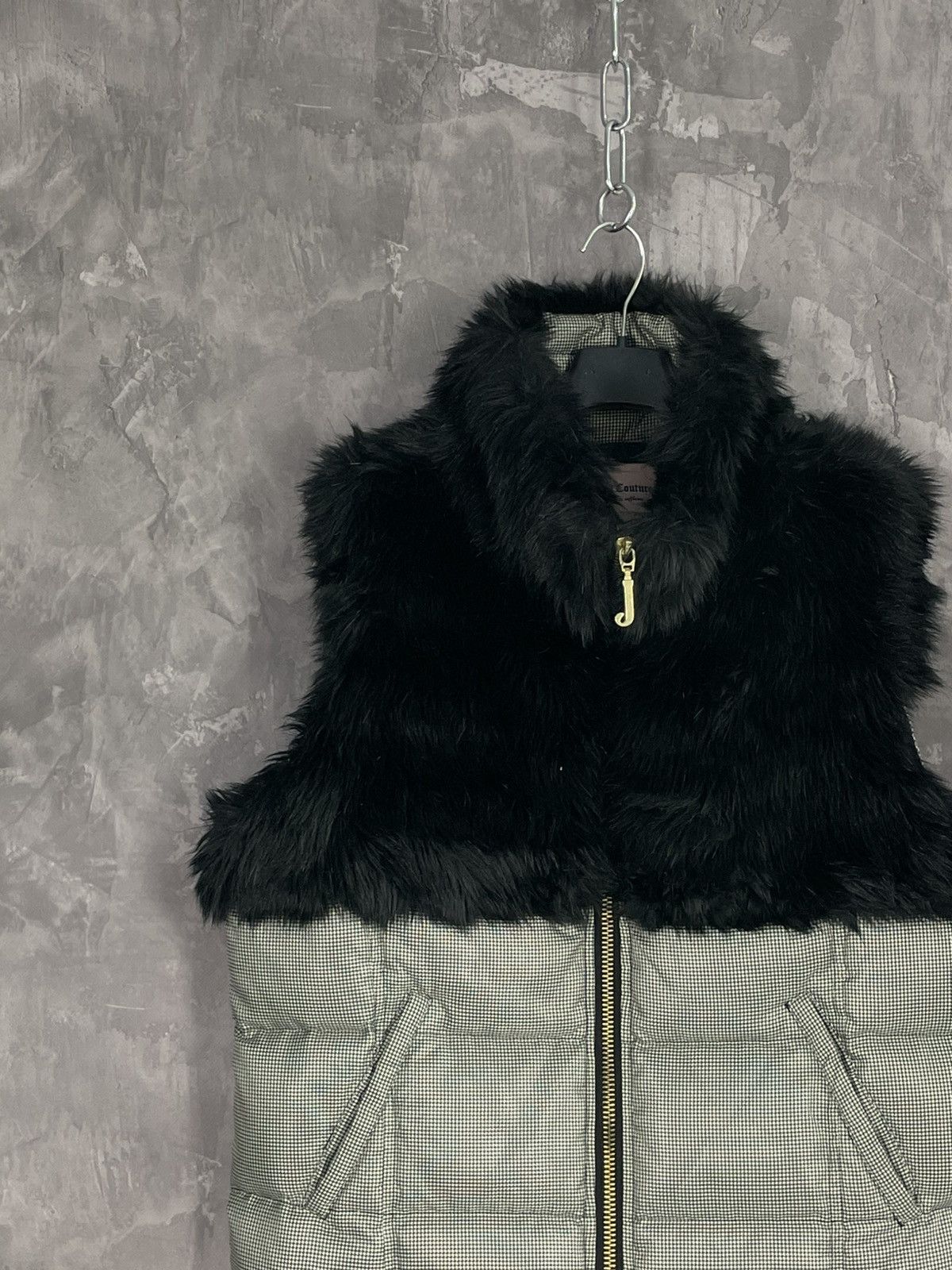 Juicy Couture Vintage Y2k Juicy Couture Fur Sherpa Womens Vest 00s Size XL / US 12-14 / IT 48-50 - 3 Thumbnail
