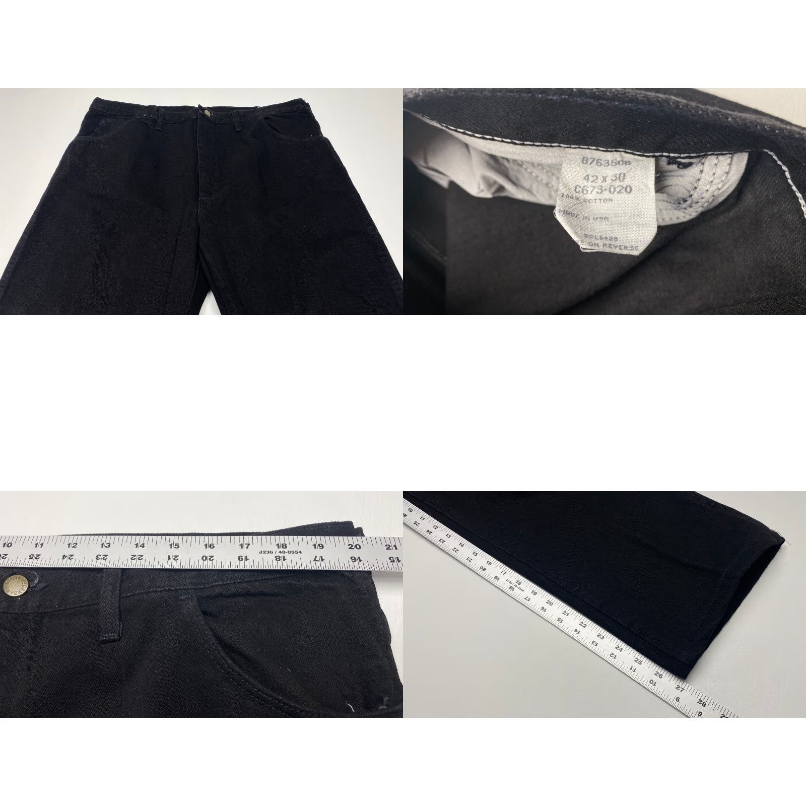 Denime VINTAGE NWT Mens Denim Jeans 42x27 Rustler Black Gold Heavyweight 90s Rugged Straight 5-Pocket Mens Jeans Black Rustler 42 Mens Size US 42 / EU 58 - 8 Thumbnail