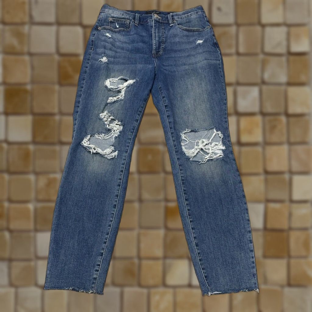 Lucky Brand Lucky Brand Bridgette Ankle High Rise Skinny Jeans 10/30 Blue Womens Size ONE SIZE - 1 Thumbnail