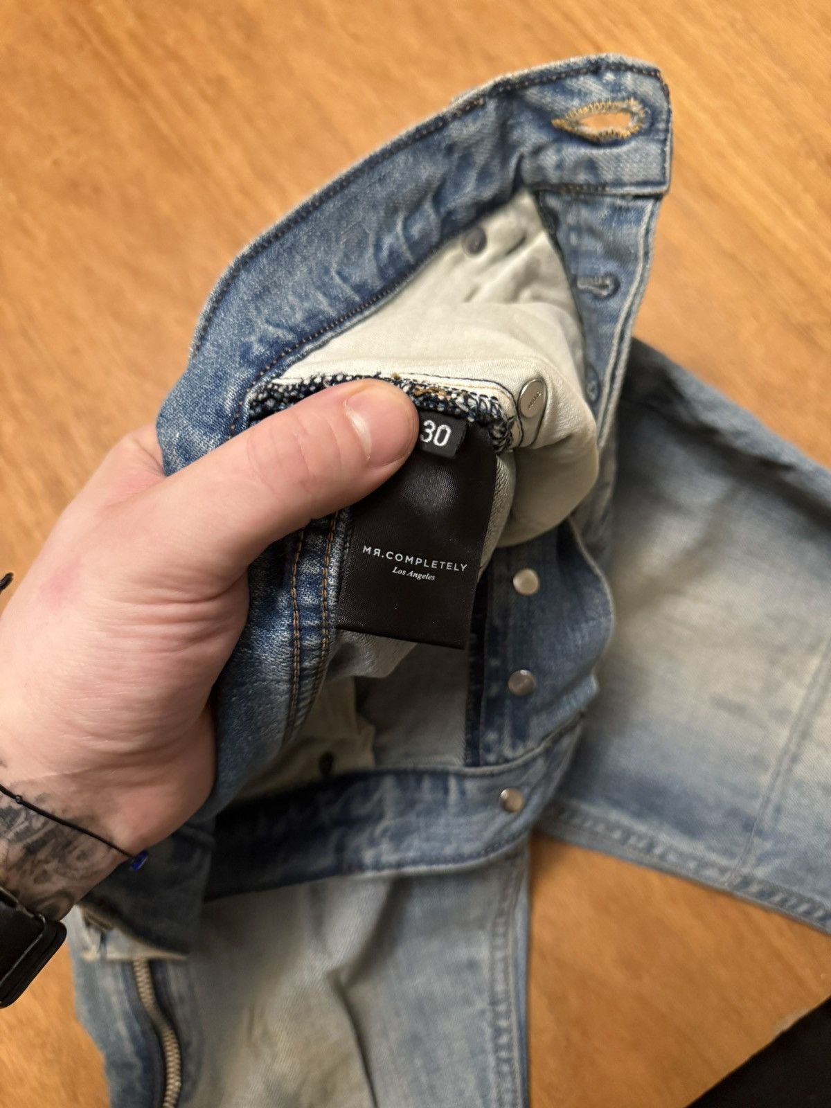 Mr. Completely Mr.completely rockstar skinny jeans blue denim Size US 30 / EU 46 - 12 Thumbnail