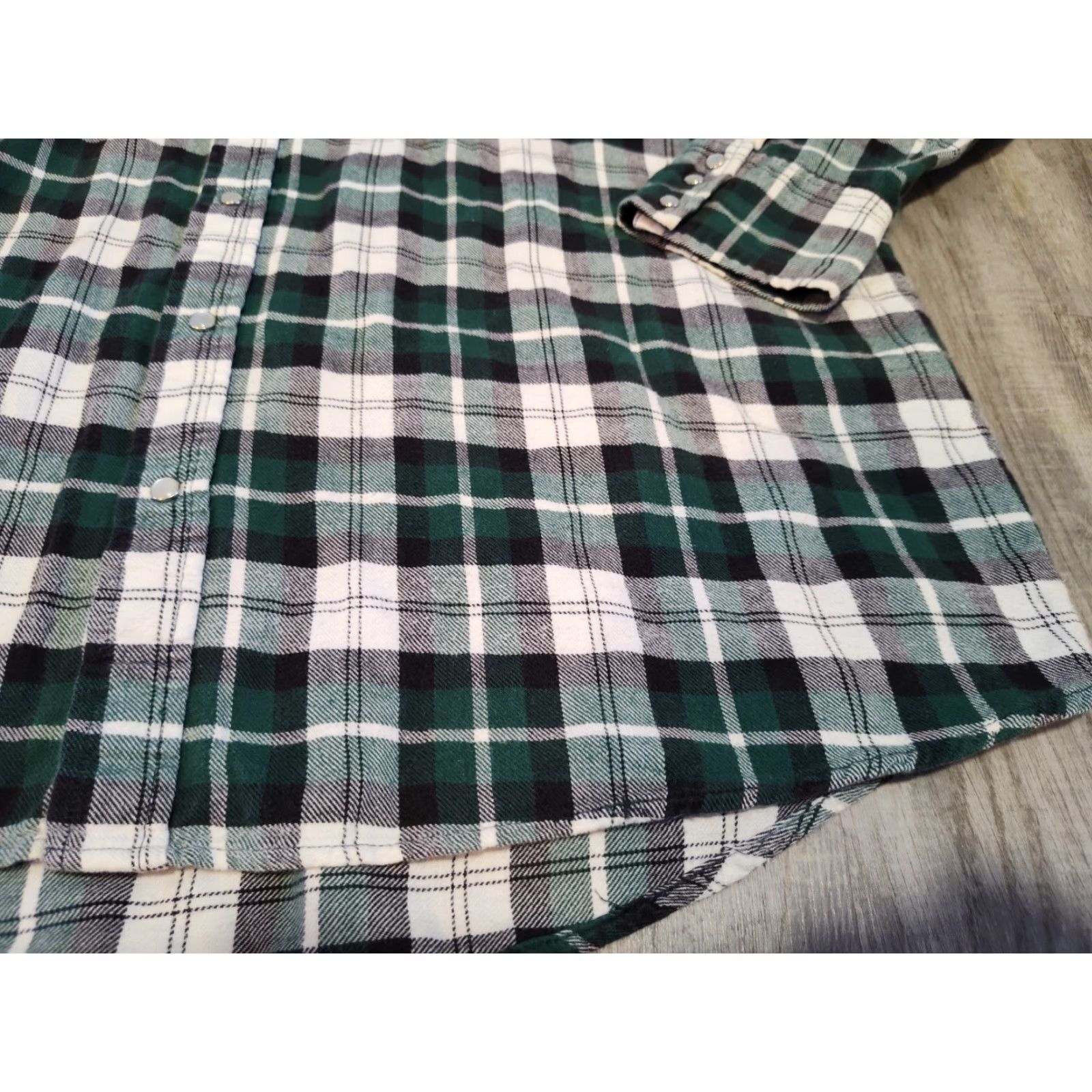 Vintage VINTAGE Big Mac Plaid Snap Shirt XLT Green Long Sleeve Big & Tall Mens Size US XL / EU 56 / 4 - 3 Thumbnail
