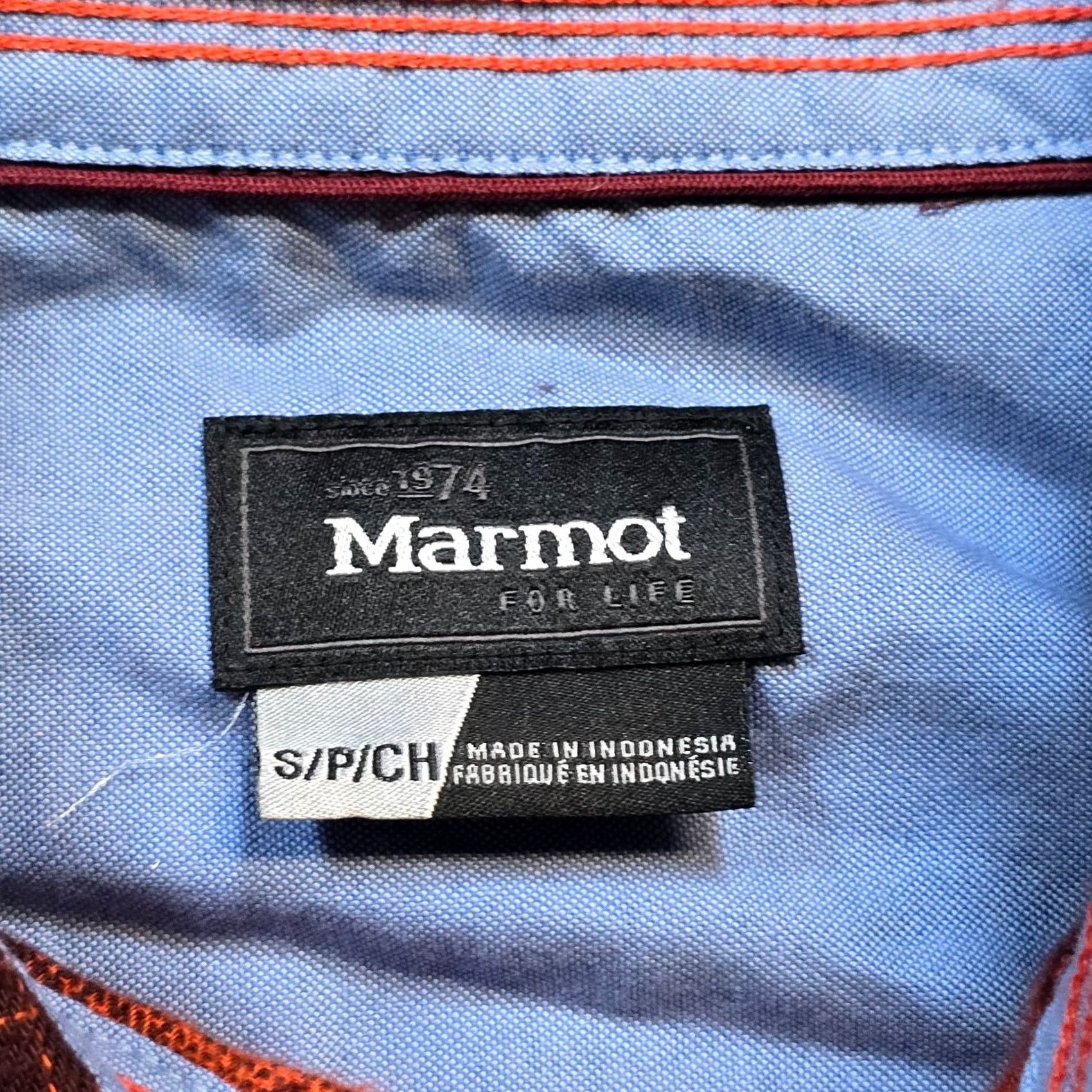 Marmot Marmot Shirt Men Small Orange Plaid Flannel Button Long Sleeve Camp Hike Outdoor Size US S / EU 44-46 / 1 - 3 Thumbnail