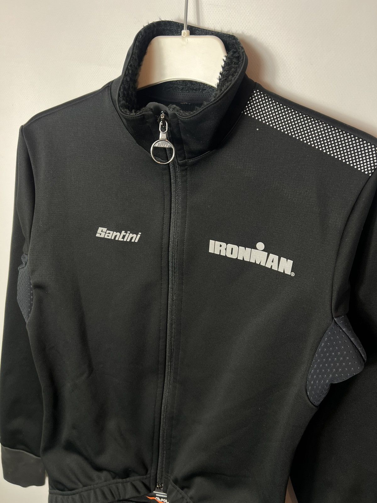 Vintage sportswear Cycling Santini Ironman Finisher Polartec Jacket Size US M / EU 48-50 / 2 - 2 Thumbnail
