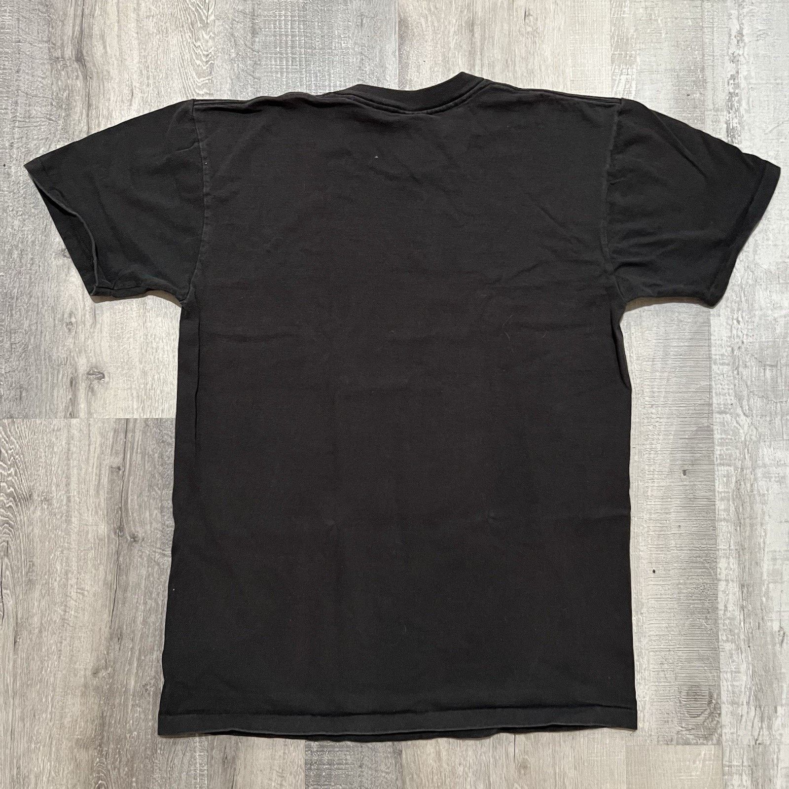 Stafford VTG Polo Stafford Blank Black 90s Single Stitch USA T Shirt Size US L / EU 52-54 / 3 - 3 Thumbnail