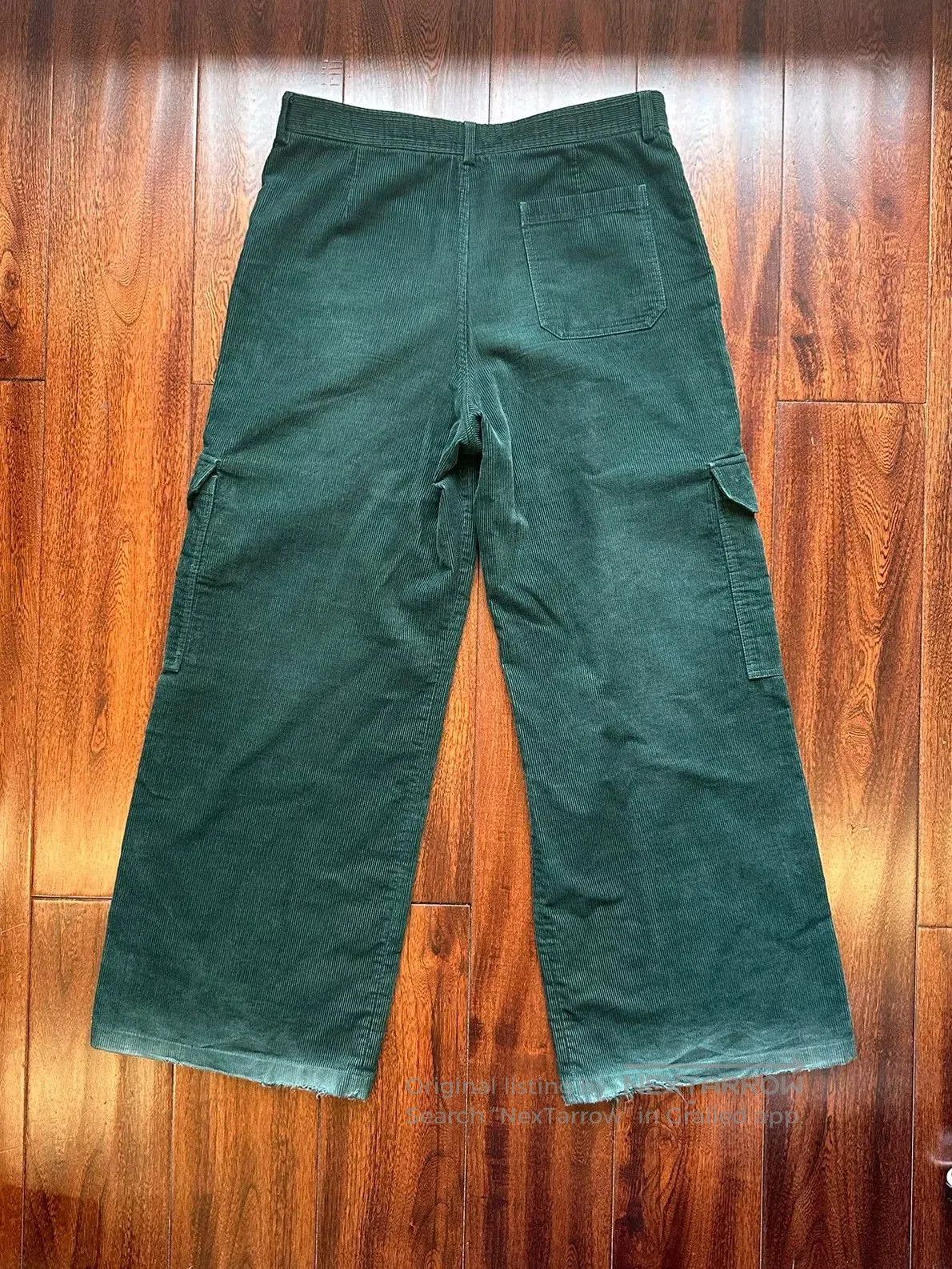 Acne Studios Acne Studios Green Corduroy Cargo Pants. Size US 34 / EU 50 - 2 Thumbnail
