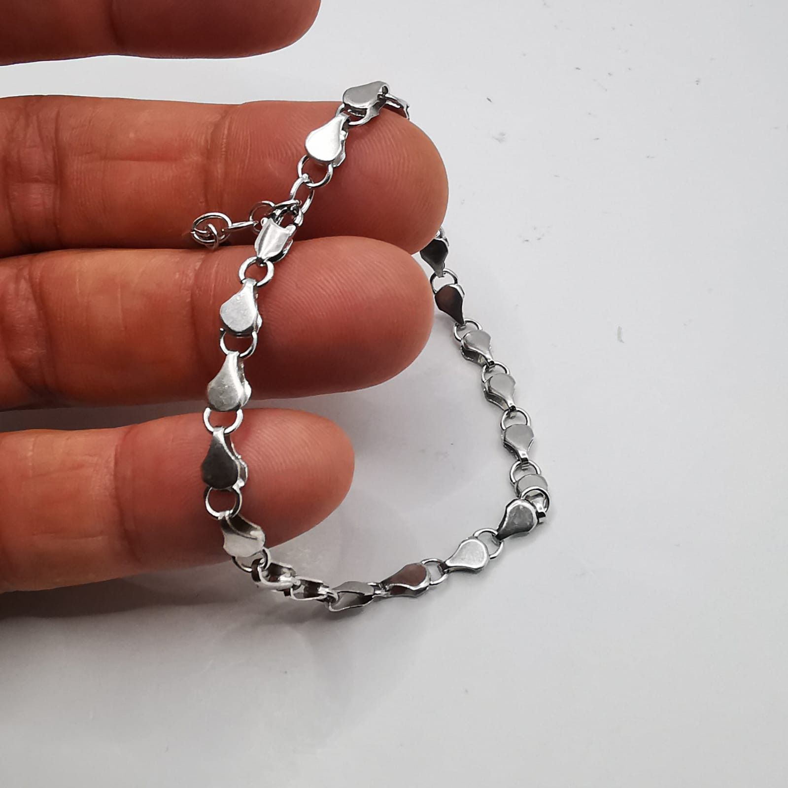 Sterling Silver Vintage Bracelet Jewelry,925 Sterling Silver, Handmade 5,04g Size ONE SIZE - 8 Thumbnail