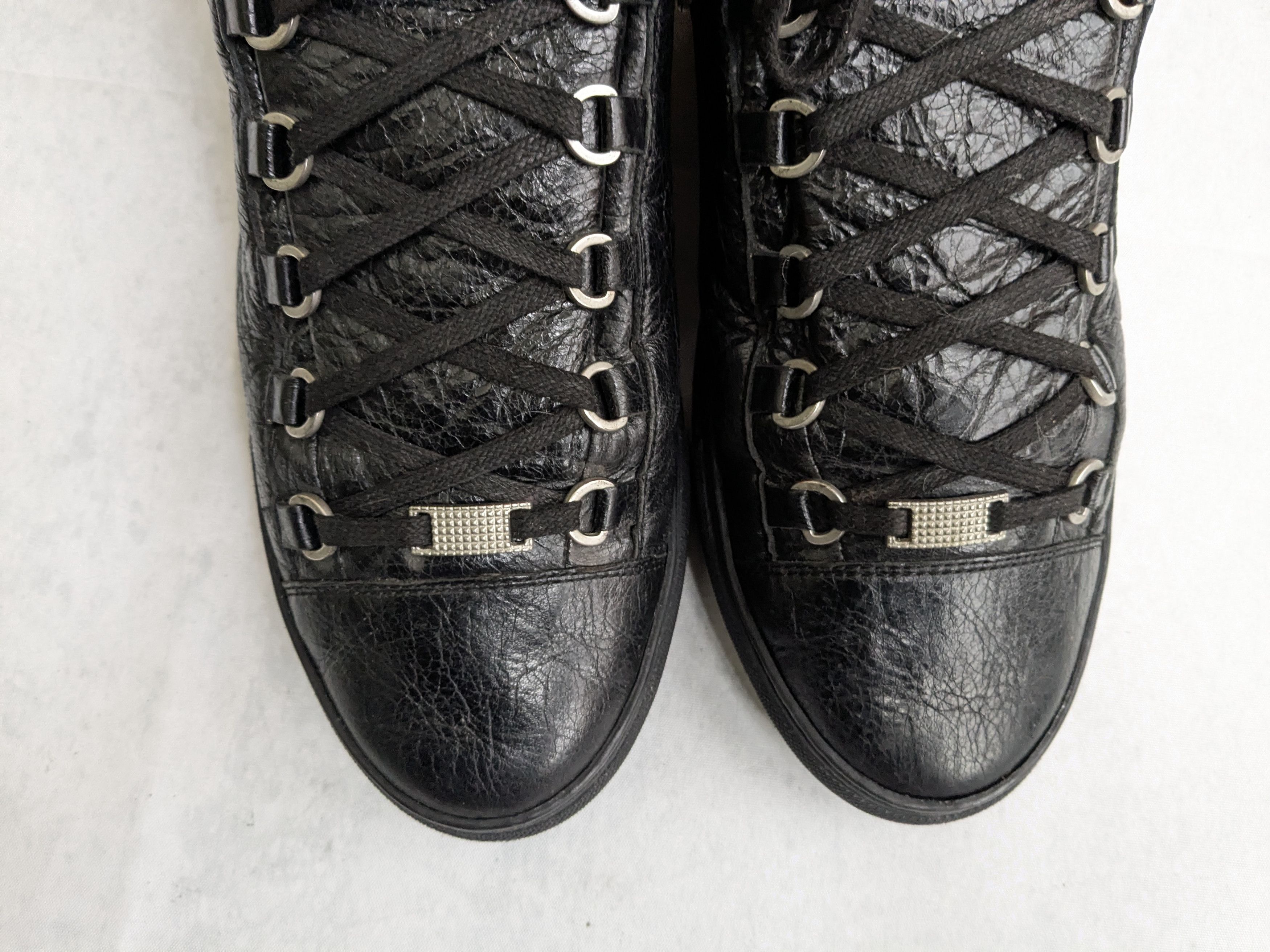 Balenciaga Balenciaga Arena Sneakers Black 11 Leather High Tops Size US 11 / EU 44 - 3 Thumbnail