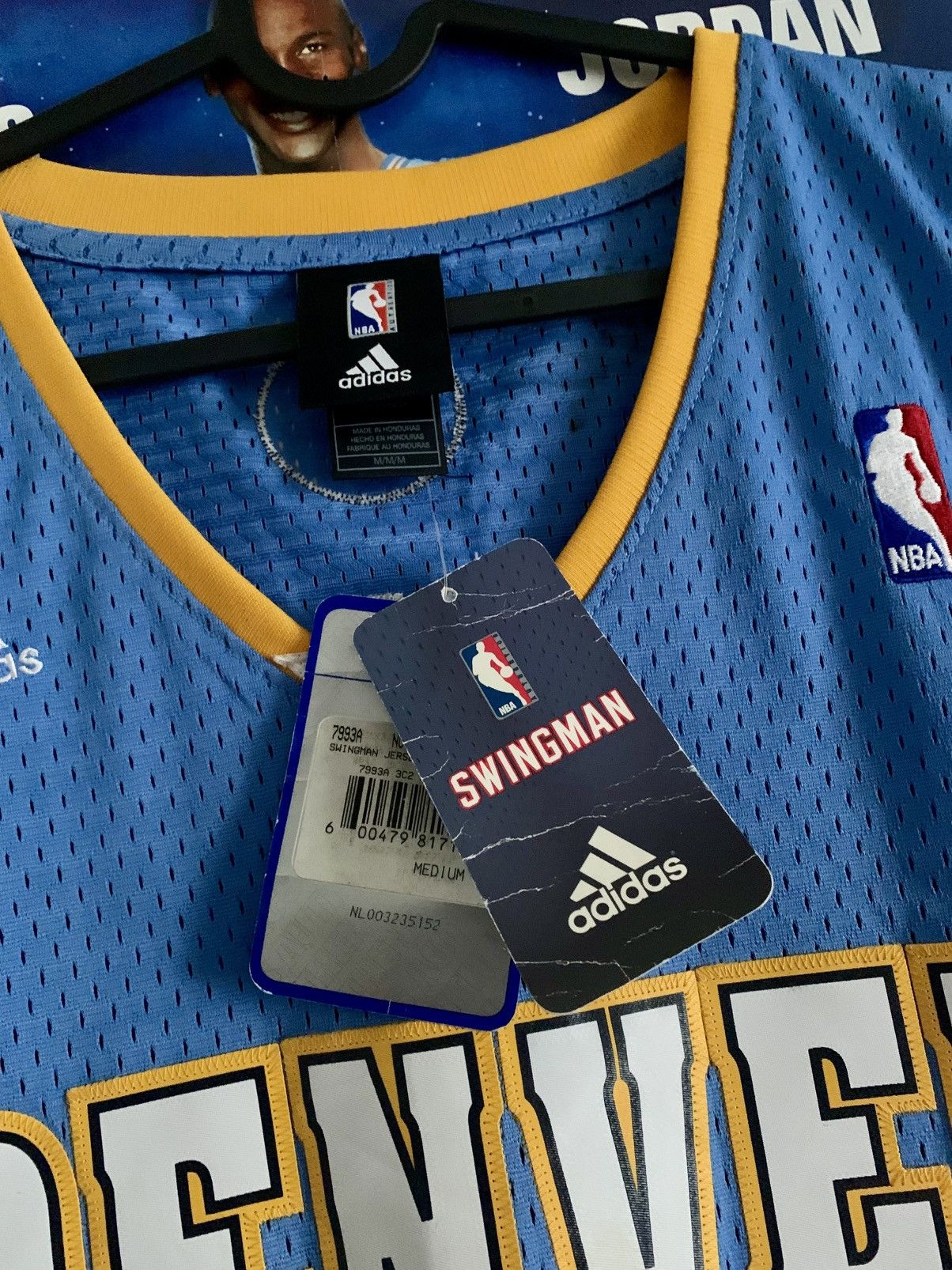 Adidas × NBA × Vintage 2006-08 NBA Denver Nuggets #15 Carmelo Anthony Signed Jersey Size US M / EU 48-50 / 2 - 3 Thumbnail