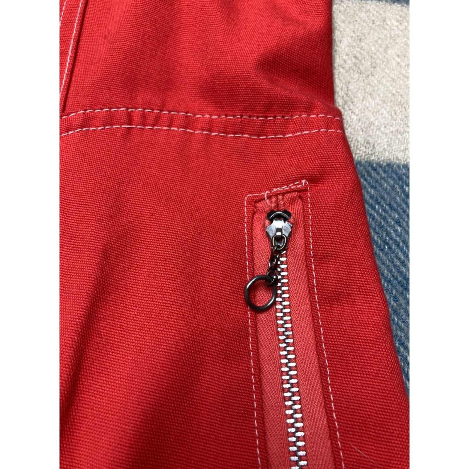 Vintage VINTAGE 60s Full Zip Hooded Red Jacket Small Women S Zipper Serval Loop Vintage 50s vtg Size S / US 4 / IT 40 - 4 Thumbnail