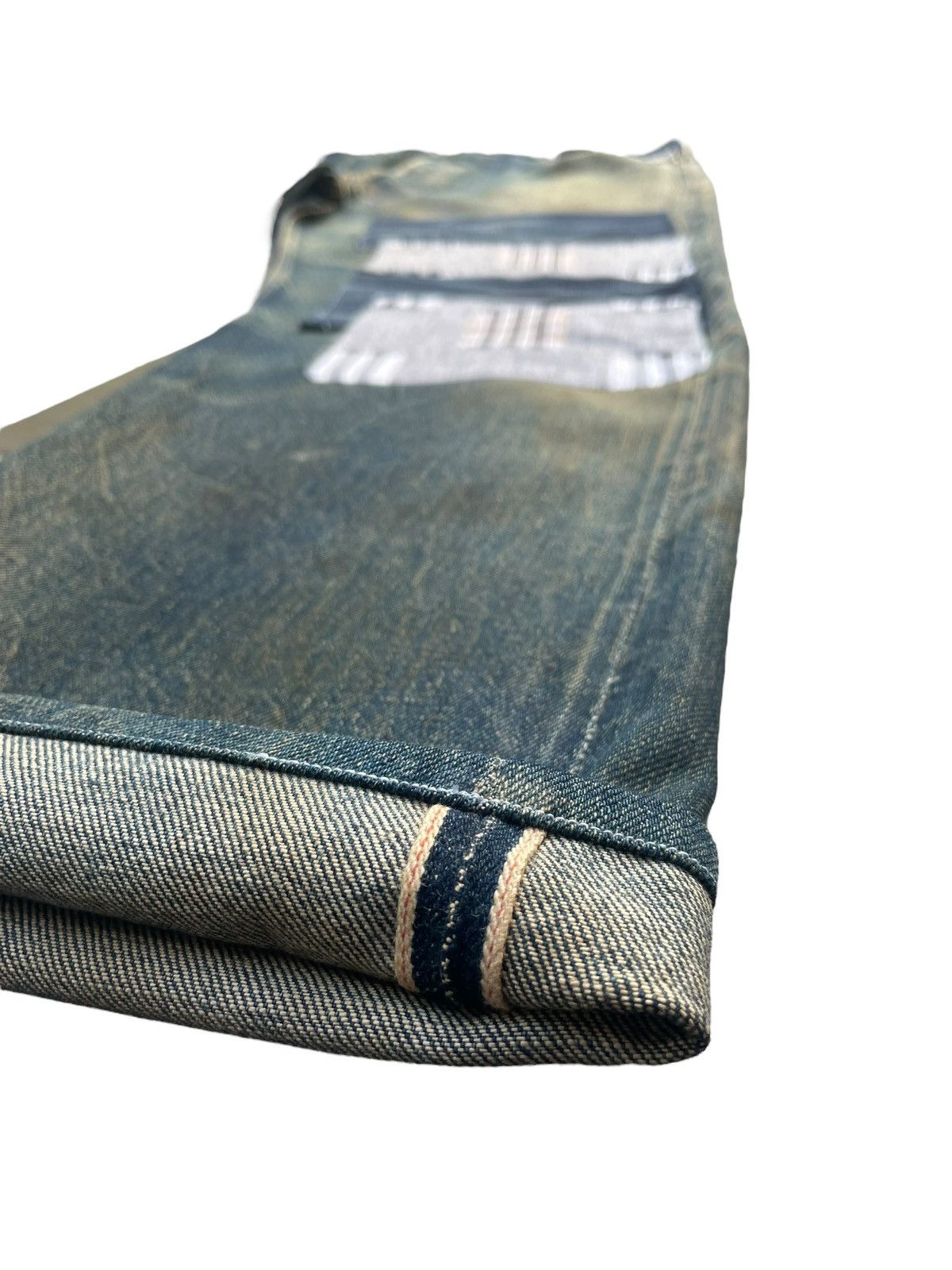 Japanese Brand × Vintage Vintage Gleem Selvedge Distresed Denim Size US 34 / EU 50 - 4 Thumbnail