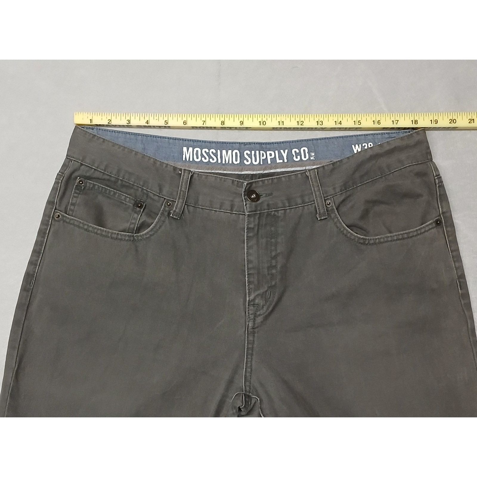 Mossimo Mossimo (38x30) Grey Relaxed Straight Cotton Jeans/Pants Size US 38 / EU 54 - 6 Thumbnail