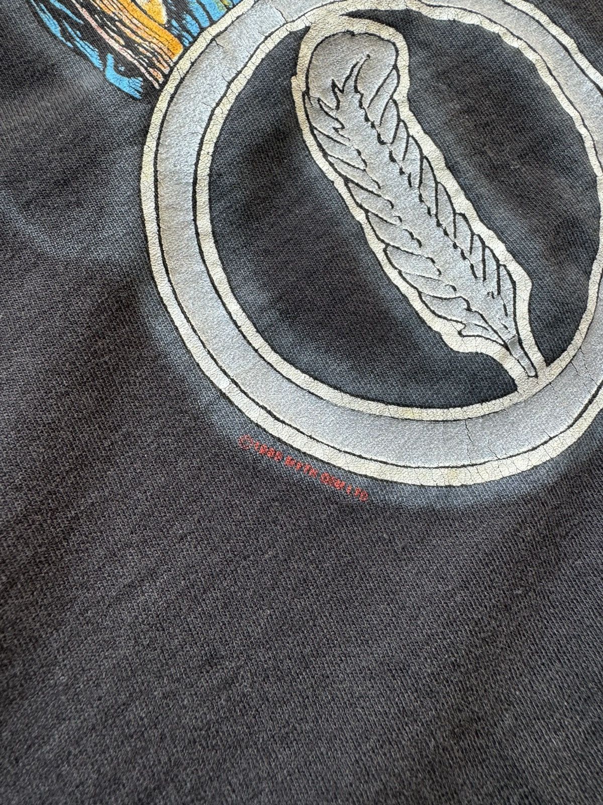 Led Zeppelin × Vintage Vintage 1990’s Led Zeppelin ZoSo Wizard Graphic Band Tee Size US XL / EU 56 / 4 - 3 Thumbnail