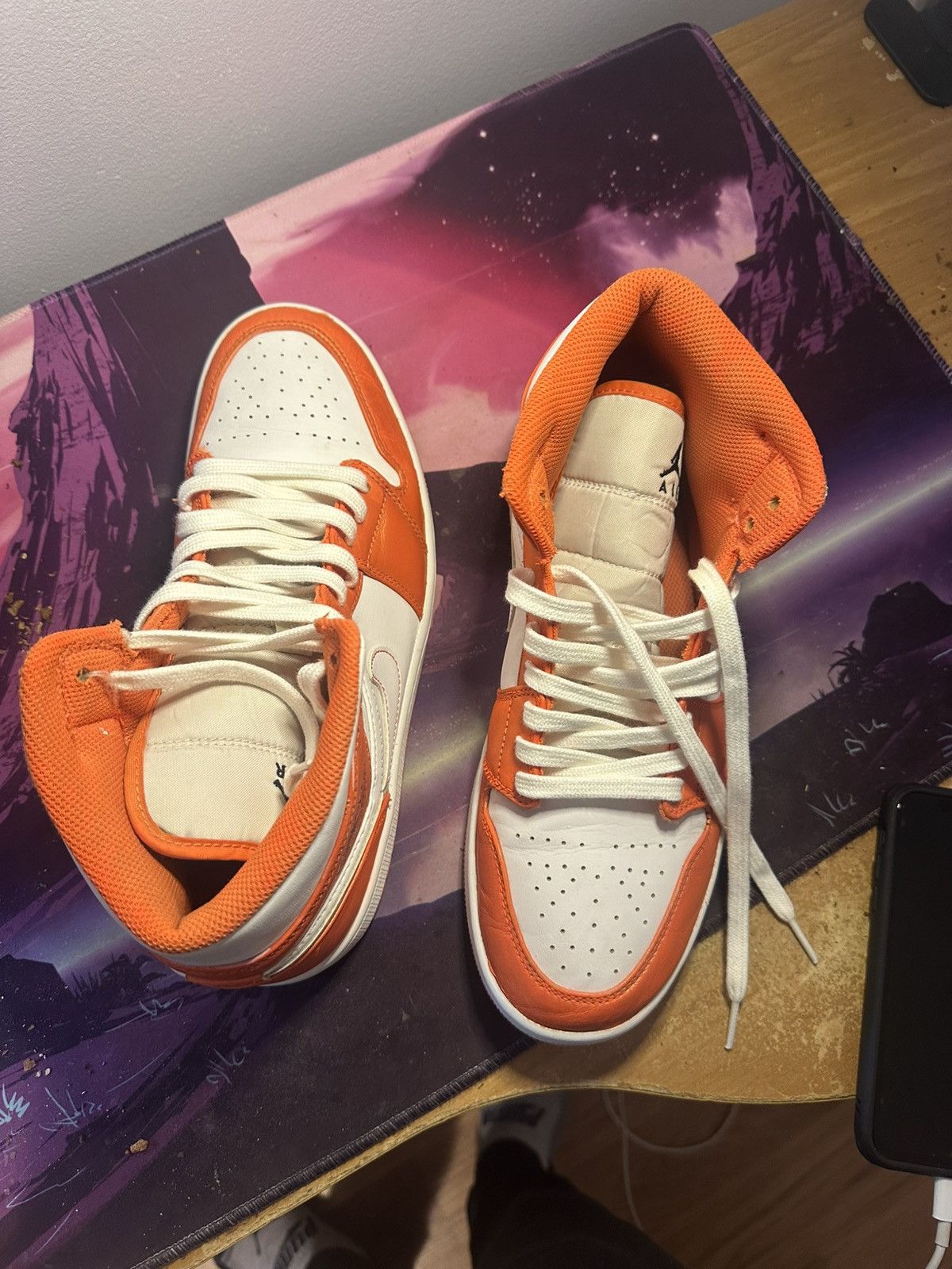 Other Jordan 1 mid “metallic orange” Size US 8.5 / EU 41-42 - 6 Thumbnail