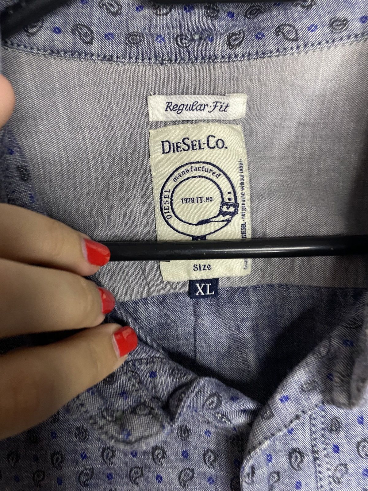 Diesel Mens Vintage Shirt Diesel Avant Garde Style Luxury Size US XL / EU 56 / 4 - 4 Thumbnail