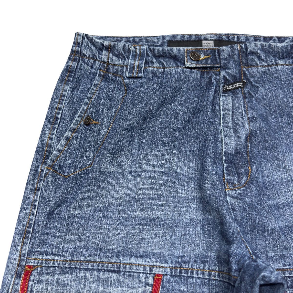 Marithe + Francois Girbaud Marithe Francois Girbaud Velcro Strape Denim Baggy Jeans Size US 36 / EU 52 - 4 Thumbnail
