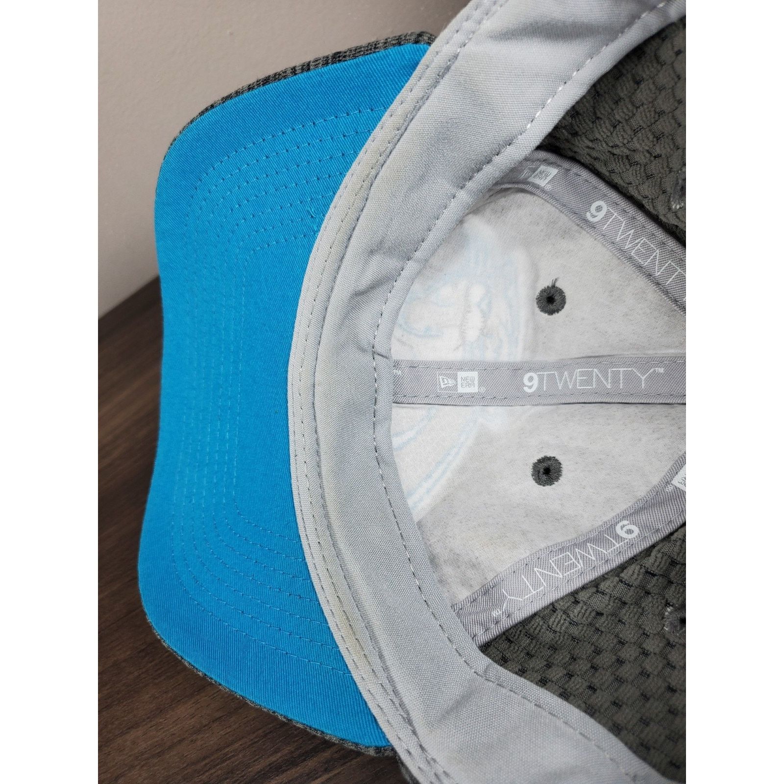 NFL × New Era Carolina Panthers 9Twenty Hat Heather Gray Adjustable Cap Size ONE SIZE - 15 Thumbnail