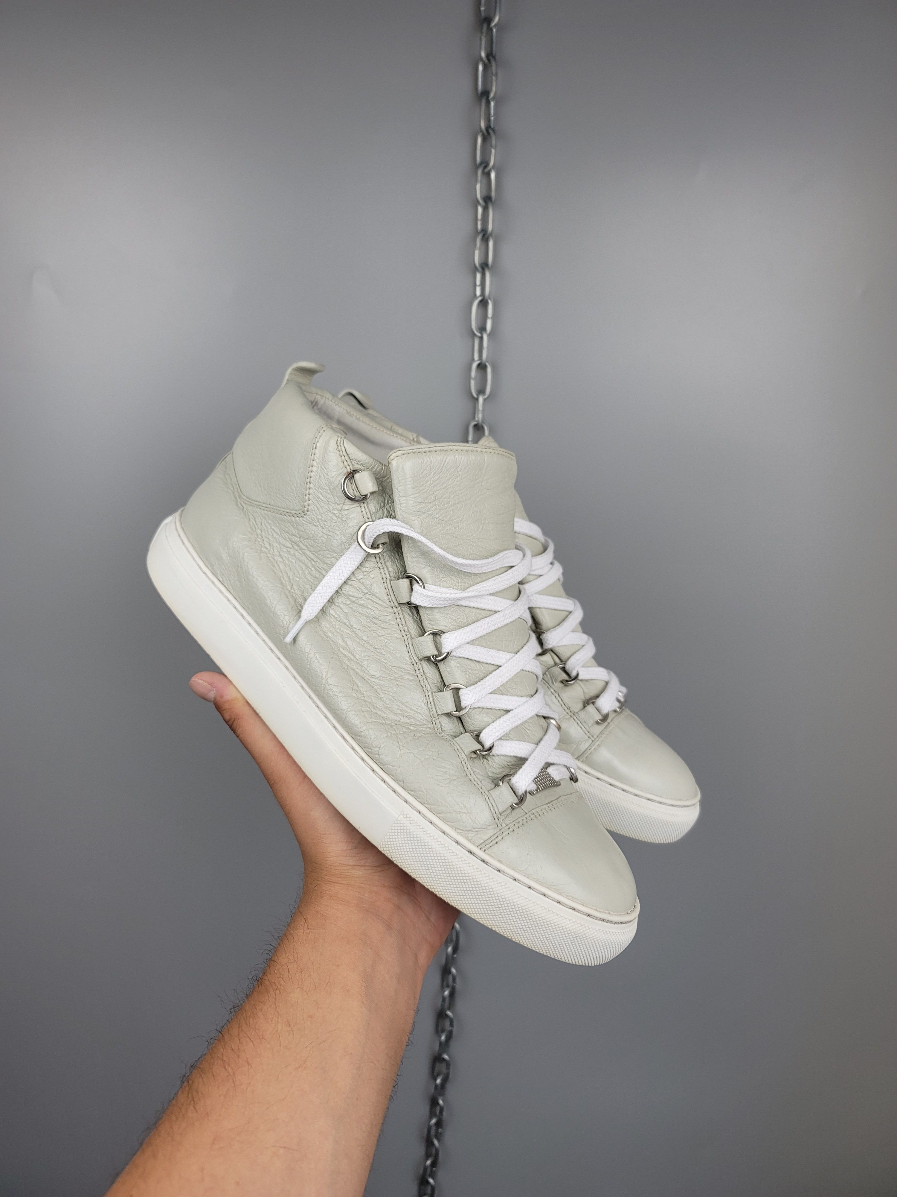 Balenciaga Balenciaga Arena Hi-Top Sneakers FITS LIKE A US12 Size US 12 / EU 45 - 1 Thumbnail