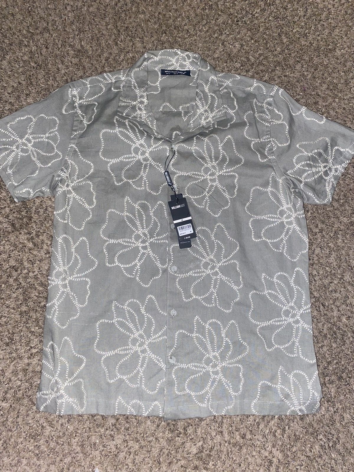 William Rast William Rast Floral Design Shirt Size US M / EU 48-50 / 2 - 1 Thumbnail