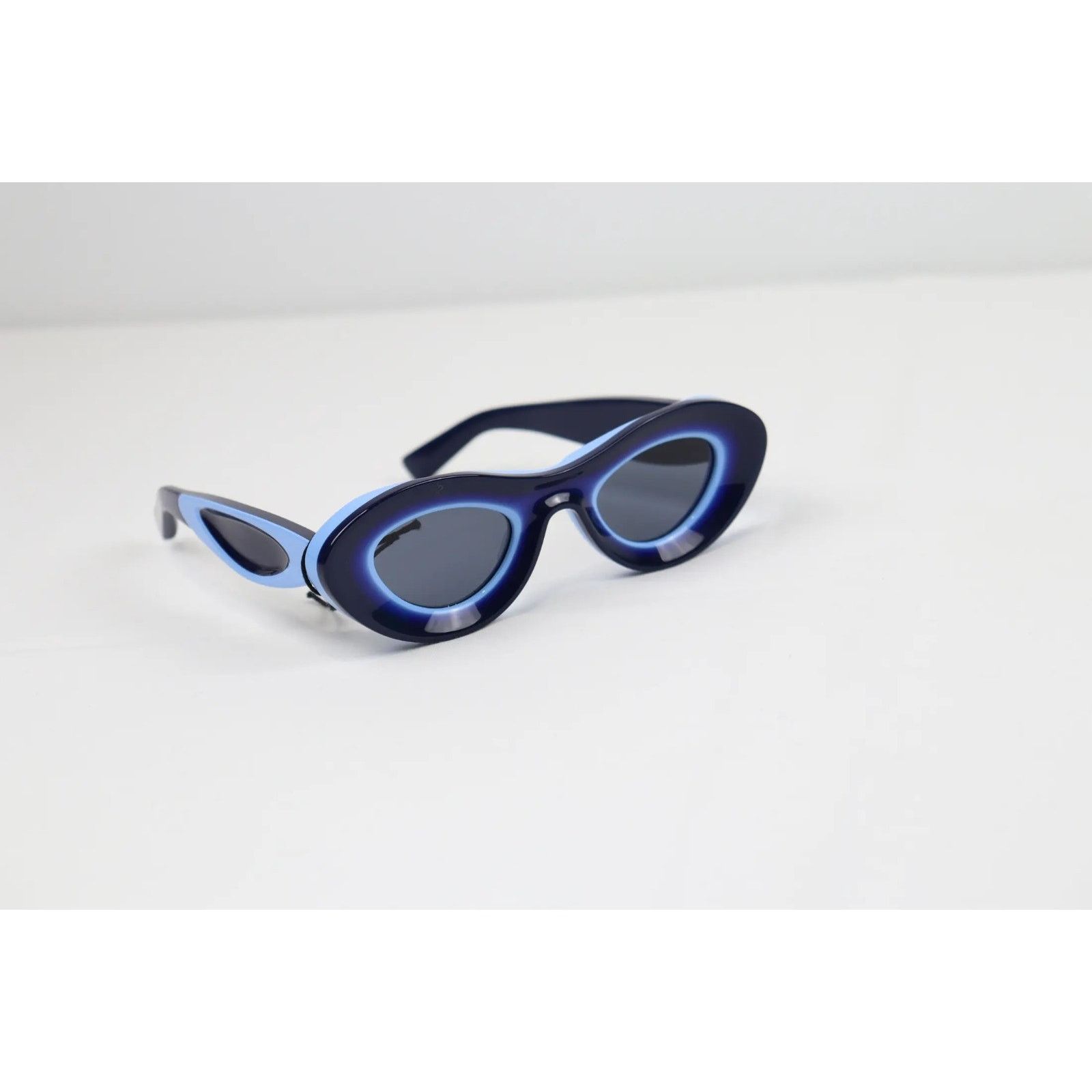 Bottega Veneta o1rshd Size: OS / Logo Frame Sunglasses in Blue Size ONE SIZE - 12 Thumbnail