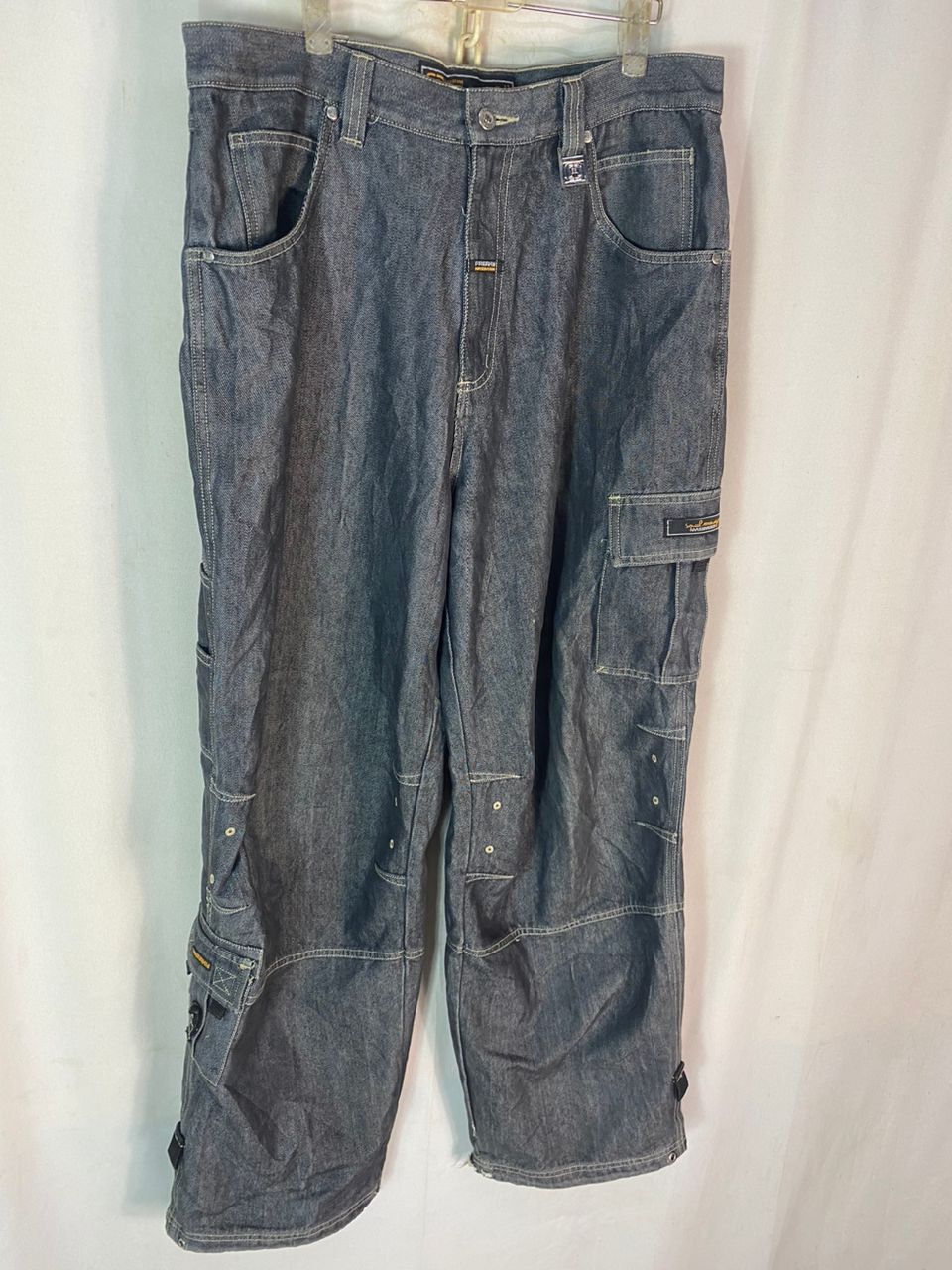 Other Freaky massive distressed denim baggy cargo pants Size US 36 / EU 52 - 4 Thumbnail
