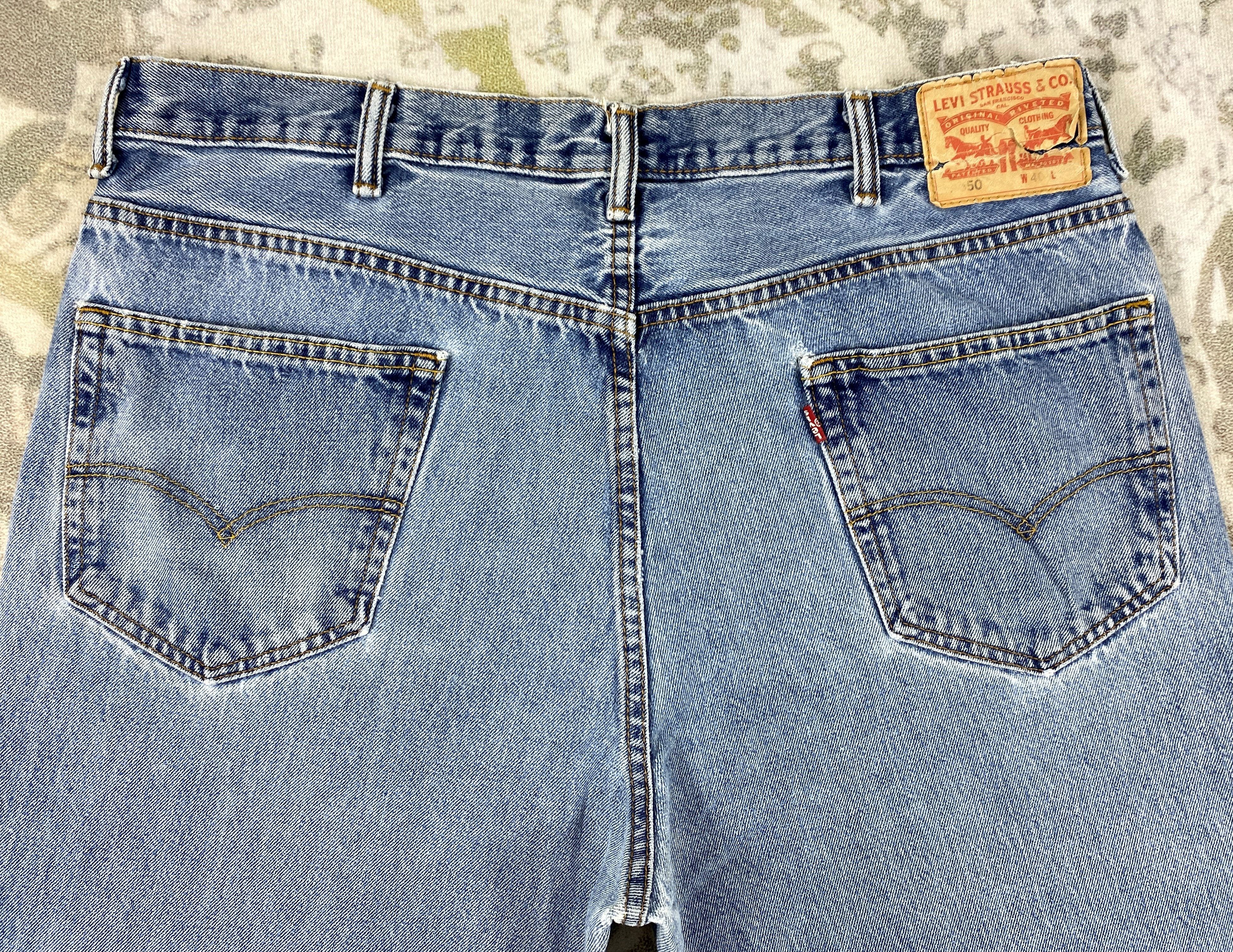 Levi's Blue Wash Vintage Levi's 550 Denim 40 x 31 -JN746 Size US 40 / EU 56 - 3 Thumbnail