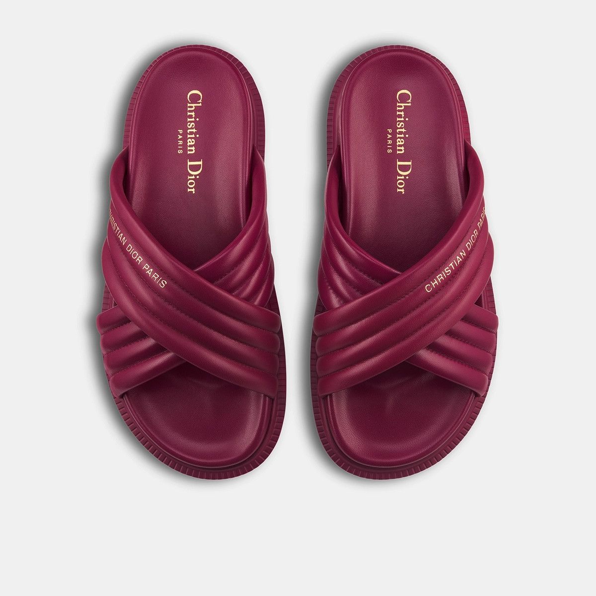 Dior o1bcso1str0225 D-Cross Slide in Deep Fuchsia Size US 10 / IT 40 - 3 Thumbnail