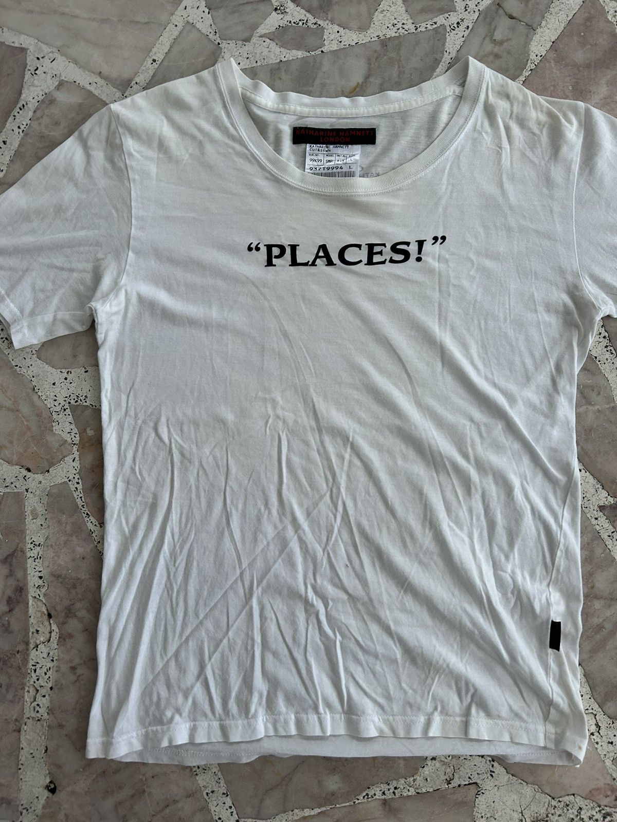 Katharine Hamnett London Katharine Hammnet Places White Fronthit Tee Size XS / US 0-2 / IT 36-38 - 4 Thumbnail
