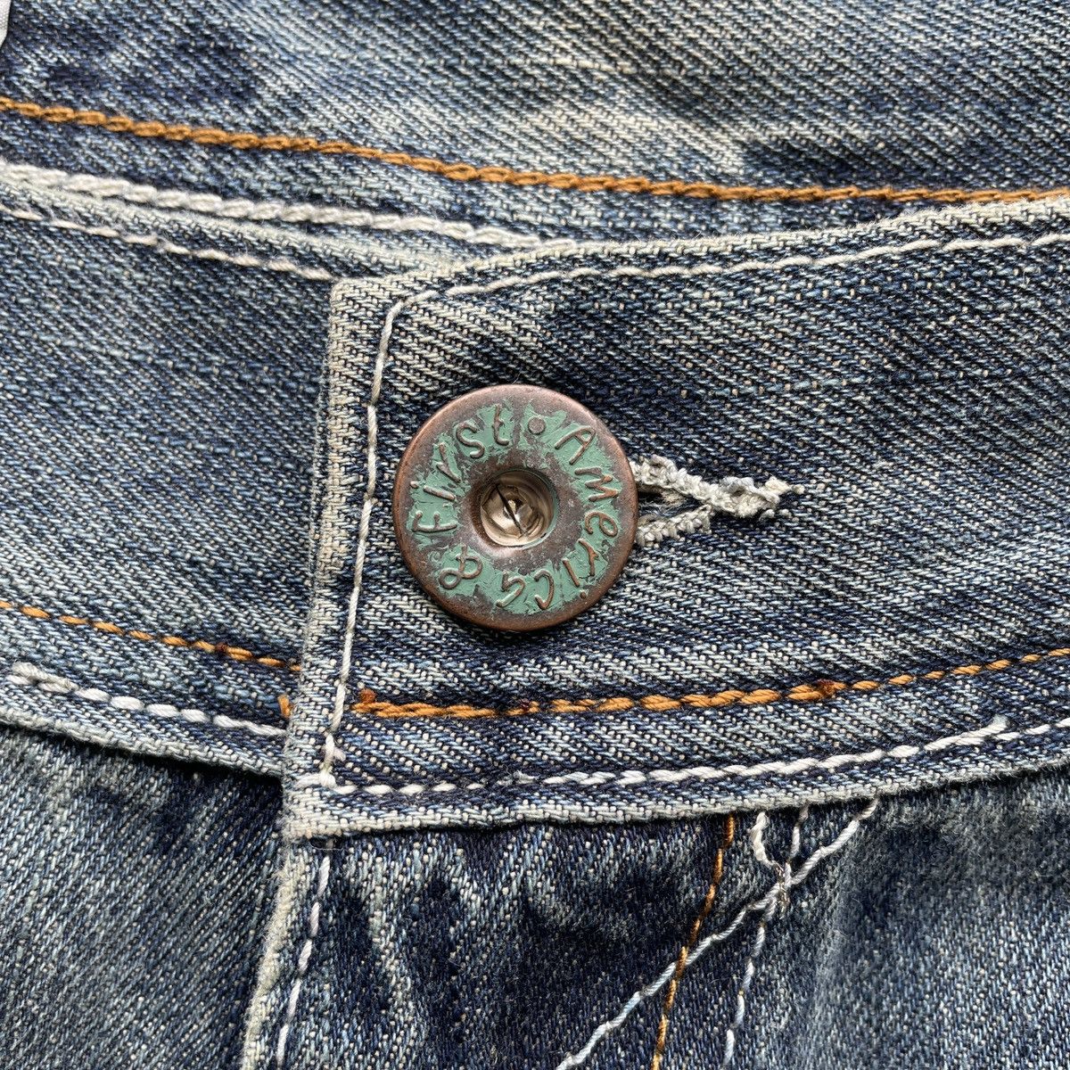 Vintage W38 Vintage America & First Baggy Jeans Distressed Pants Size US 38 / EU 54 - 6 Thumbnail