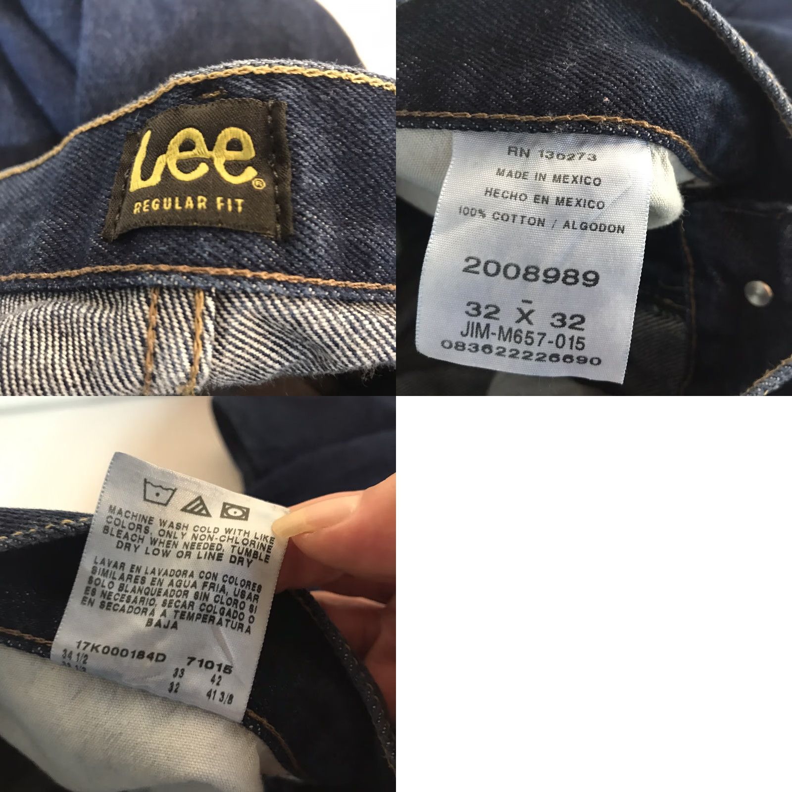 Lee VINTAGE Lee Classic Fit Jeans Mens Size 32X32 Blue 90s Straight Denim Cotton Size US 32 / EU 48 - 8 Thumbnail