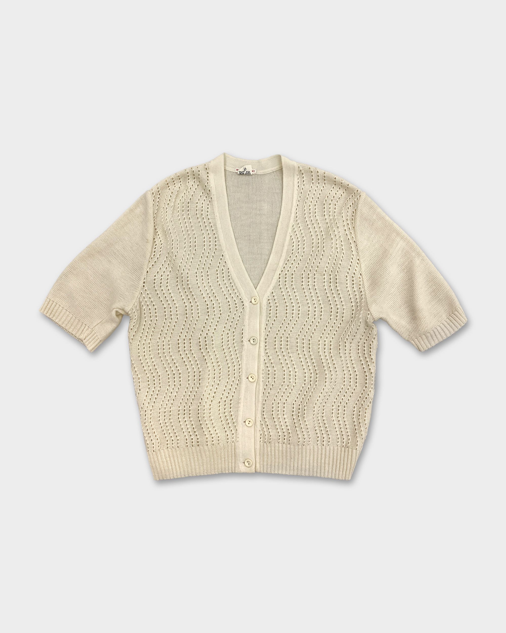 Vintage 1960s Knit Cardigan Size L / US 10 / IT 46 - 1 Thumbnail