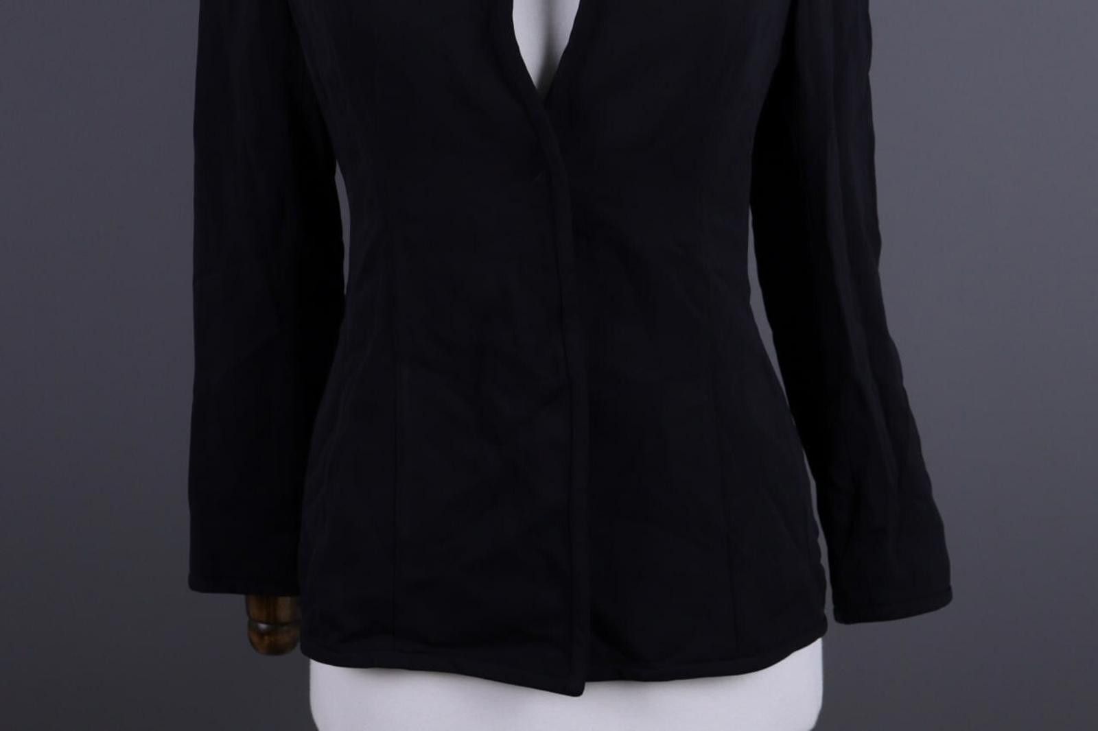 Eton Eton Black V-Neck Single Breasted Blazer Jacket Size 42 Size M / US 6-8 / IT 42-44 - 4 Thumbnail