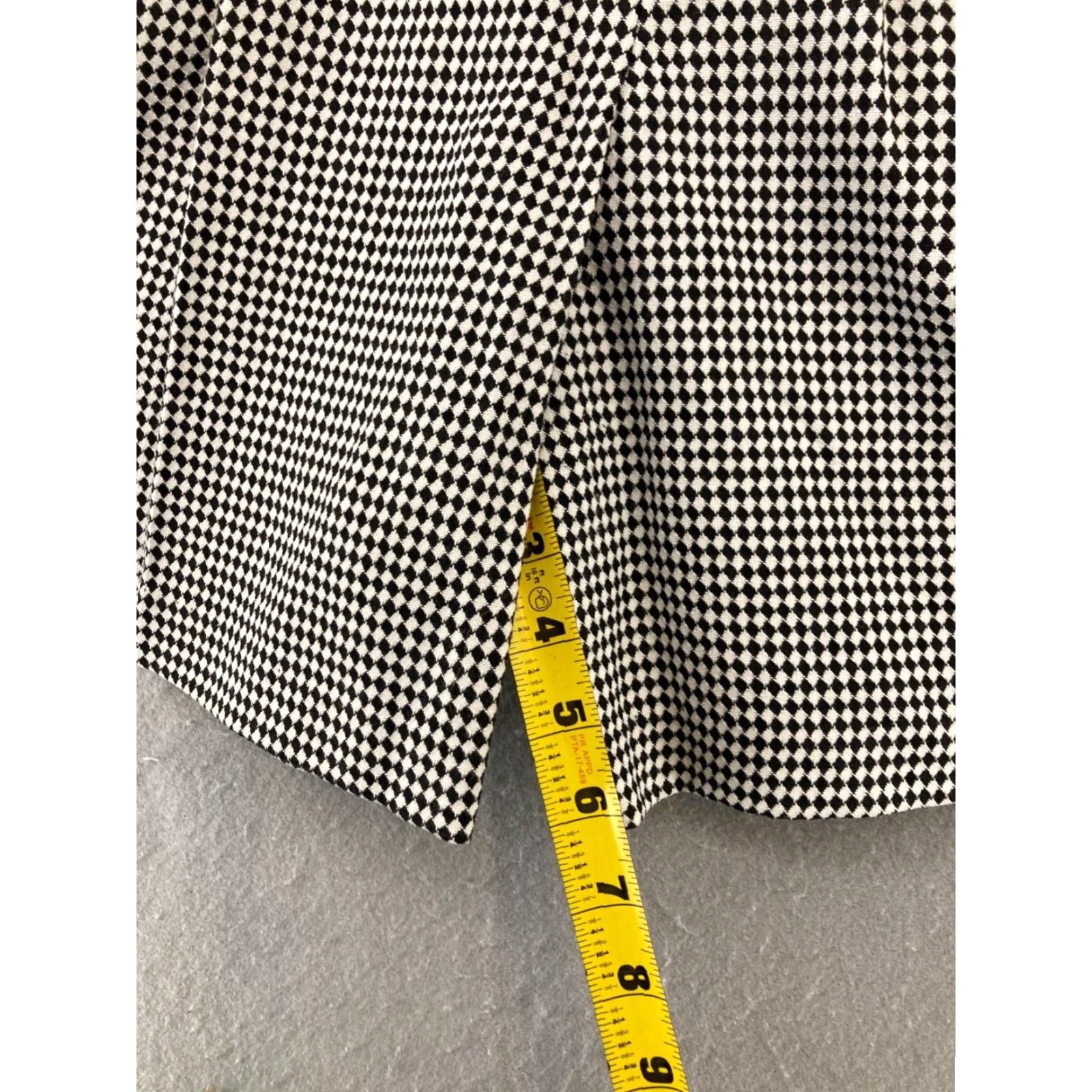 Vintage Kensington Square Womens Trouser Shorts 10 PETITE USA MADE Checkered High Waist Size 32" / US 10 / IT 46 - 5 Thumbnail