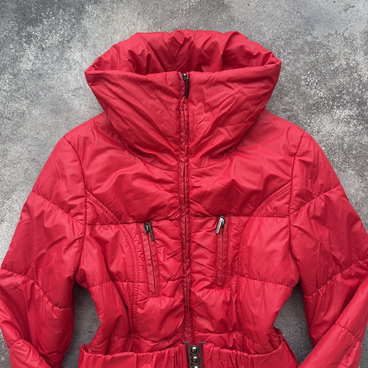 Japanese Brand Tally Weijl Y2K Vintage Arctic Princess Belted Jacket Size S / US 4 / IT 40 - 3 Thumbnail
