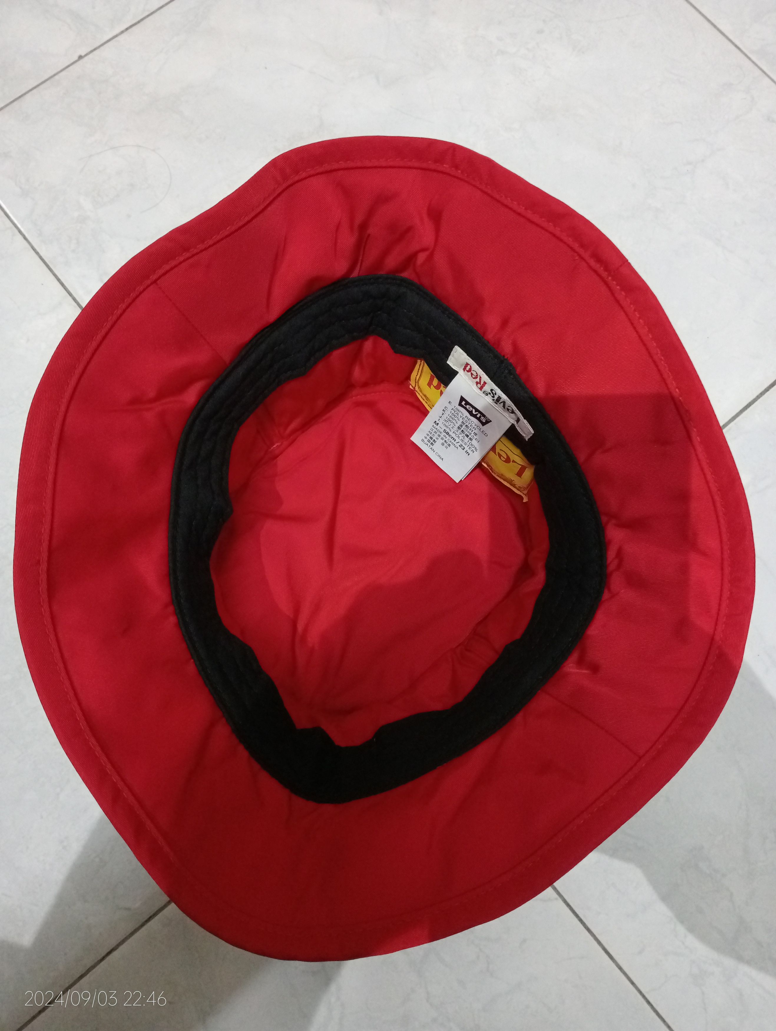 Levi's Levi's Red Bucket Hat Size ONE SIZE - 5 Thumbnail