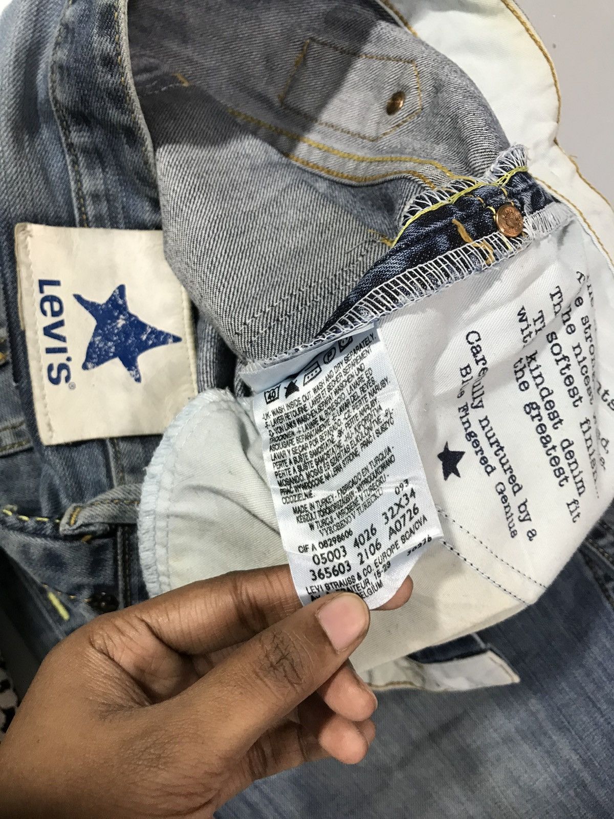 Levi's Vintage Levi’s buckle belt denim Size US 34 / EU 50 - 8 Thumbnail