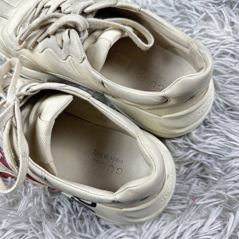 Gucci Gucci Rhyton Leather Casual Sneakers for Men - Size US 9.5 / EU 42-43 - 3 Thumbnail