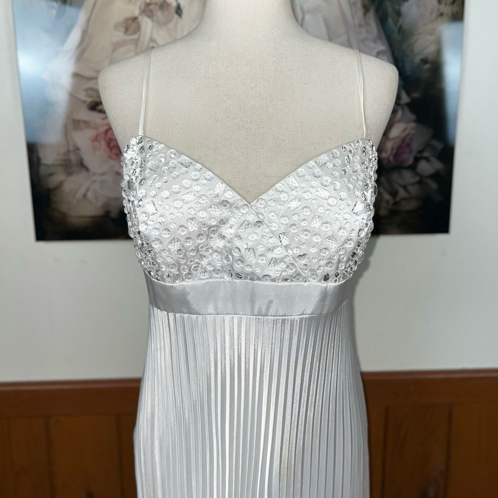 Other Beautiful Vintage 90s Chadwick’s Simple Pleated Wedding Gown Size XL / US 12-14 / IT 48-50 - 3 Thumbnail