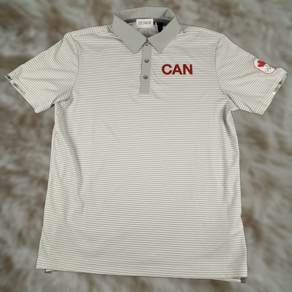 Adidas Adidas Polo Shirt Mens Medium Gray Striped Polo Shirt Casual Striped Adidas Mens Color Gray Short Sleeve Polo 90s 80s? Size US M / EU 48-50 / 2 - 1 Thumbnail